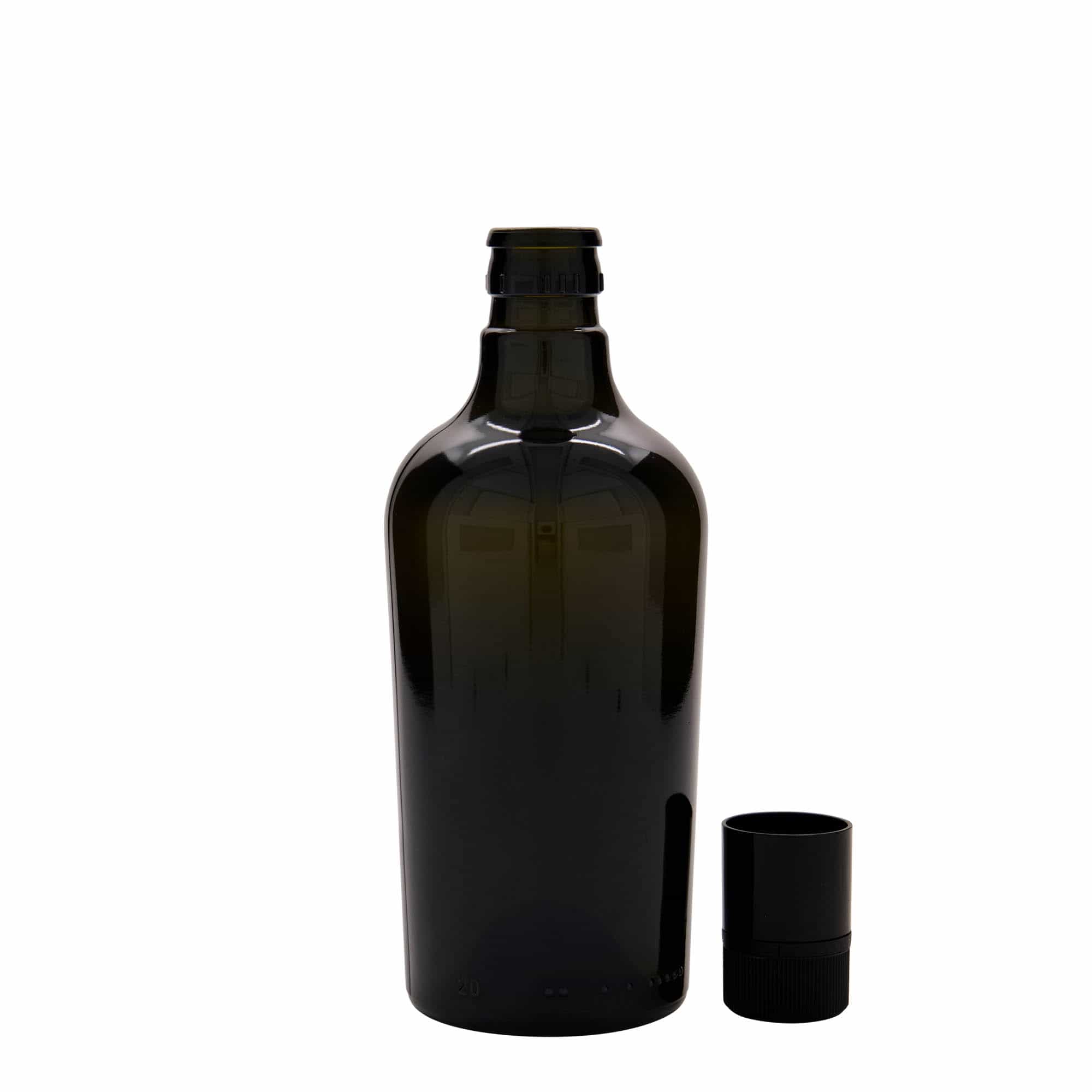 Flaša za sirće/ulje 500 ml 'Oleum', staklo, antikno zelena, otvor: DOP
