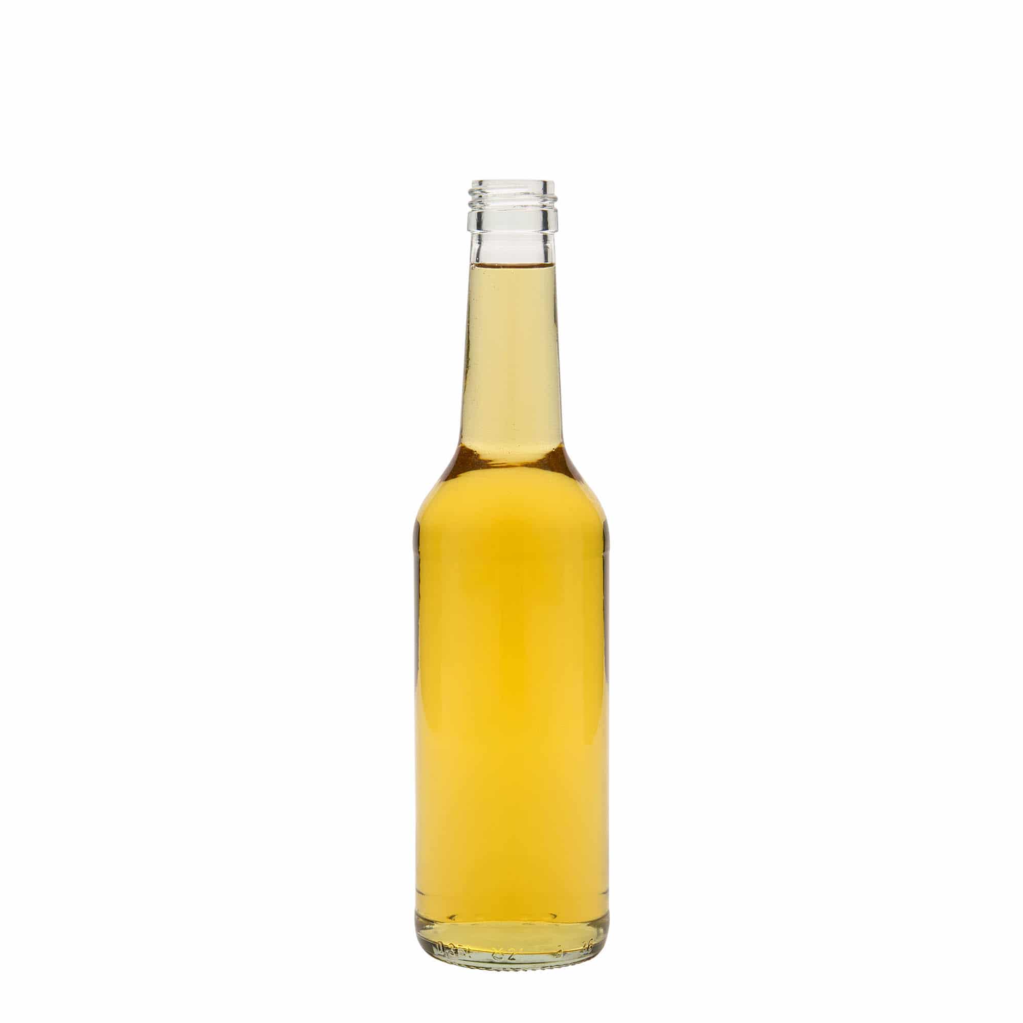Staklena flaša sa ravnim vratom 350 ml, otvor: PP 28