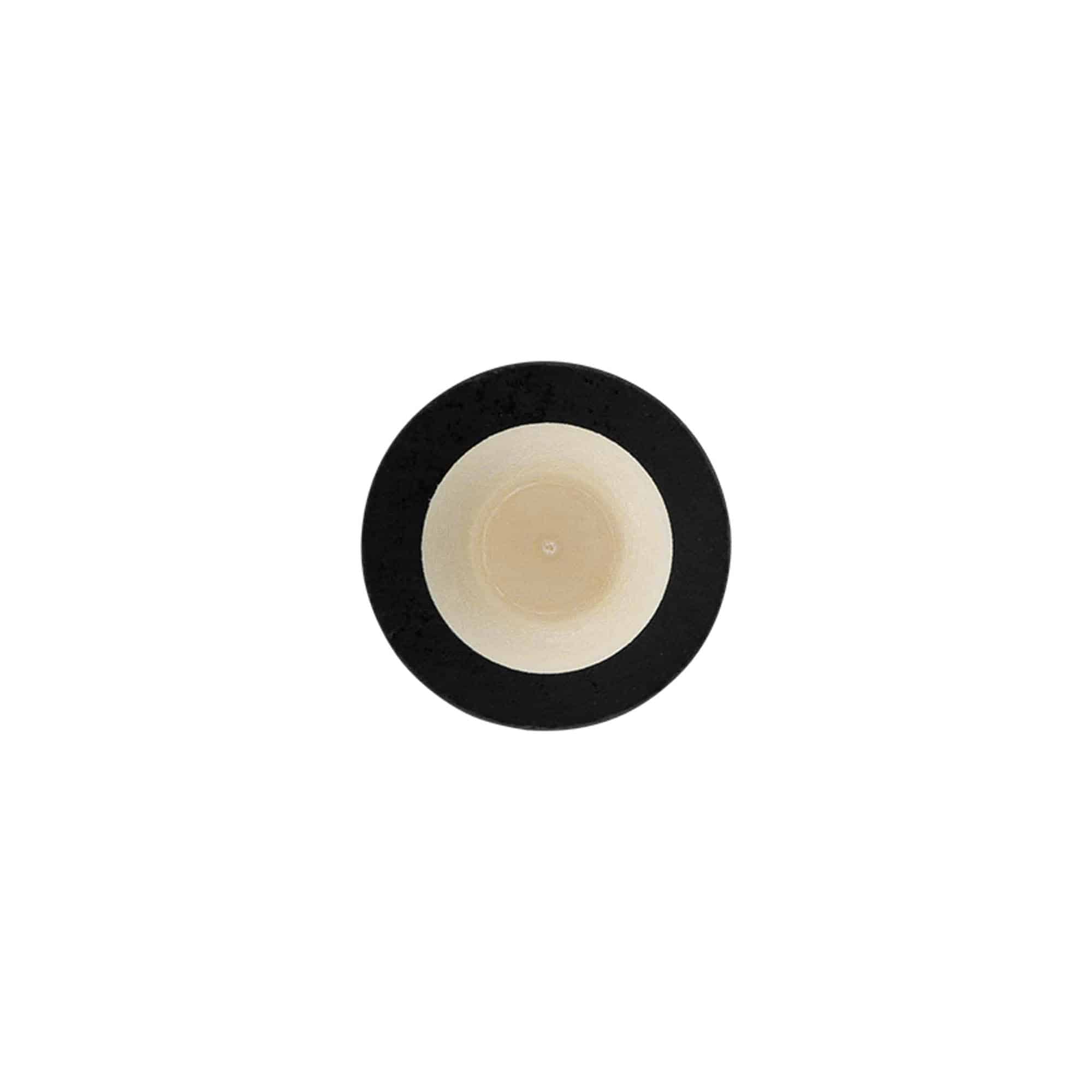 Pluto sa glavom 19 mm, drvo/plastika, crna, za otvor: Pluto