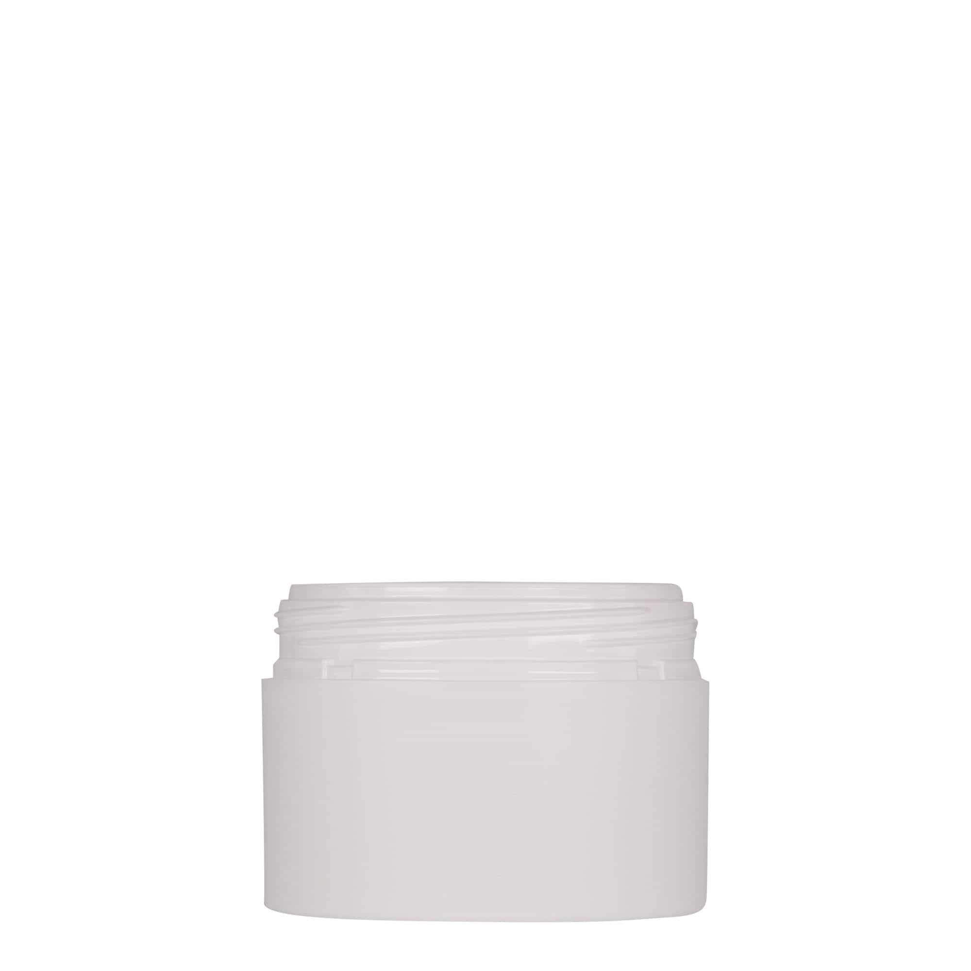 Plastična posuda 100 ml 'Antonella', PP, bijela, otvor: Navojni zatvarač Plastična posuda 100 ml 'Antonella', PP, bijela, otvor: Navojni zatvarač