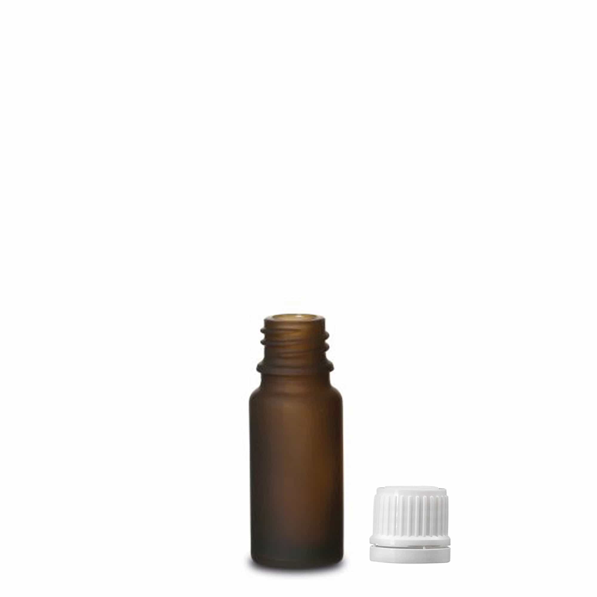10 ml medicinska bočica, staklena, smeđa matirana, grlo: DIN 18