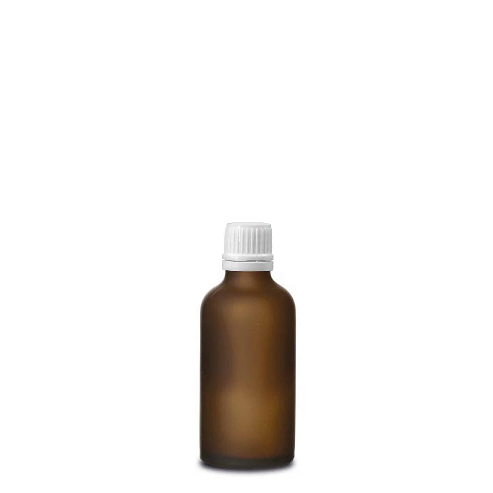 50ml medicinska bočica, staklo, mat smeđa, grlo: DIN 18