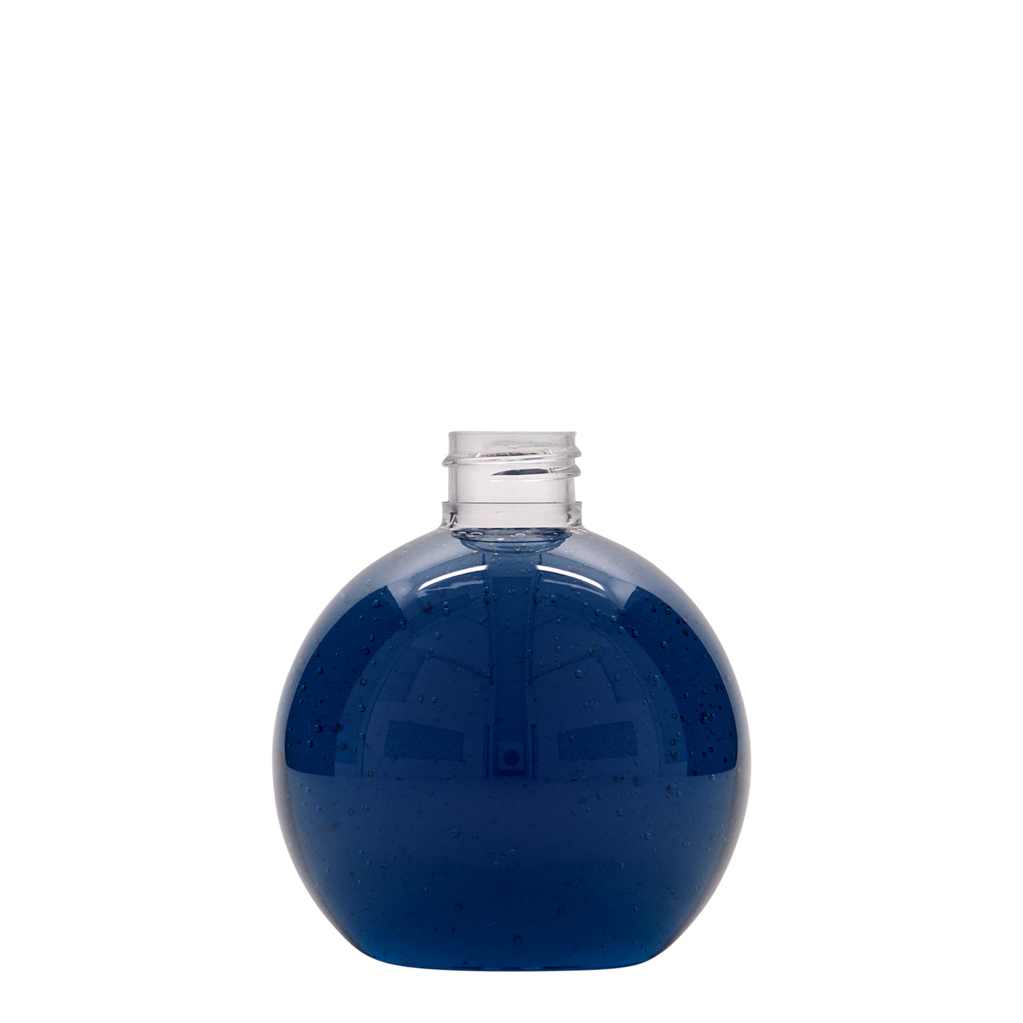 250 ml PET boca „Perry“, okrugla, plastika, grlo: 24/410