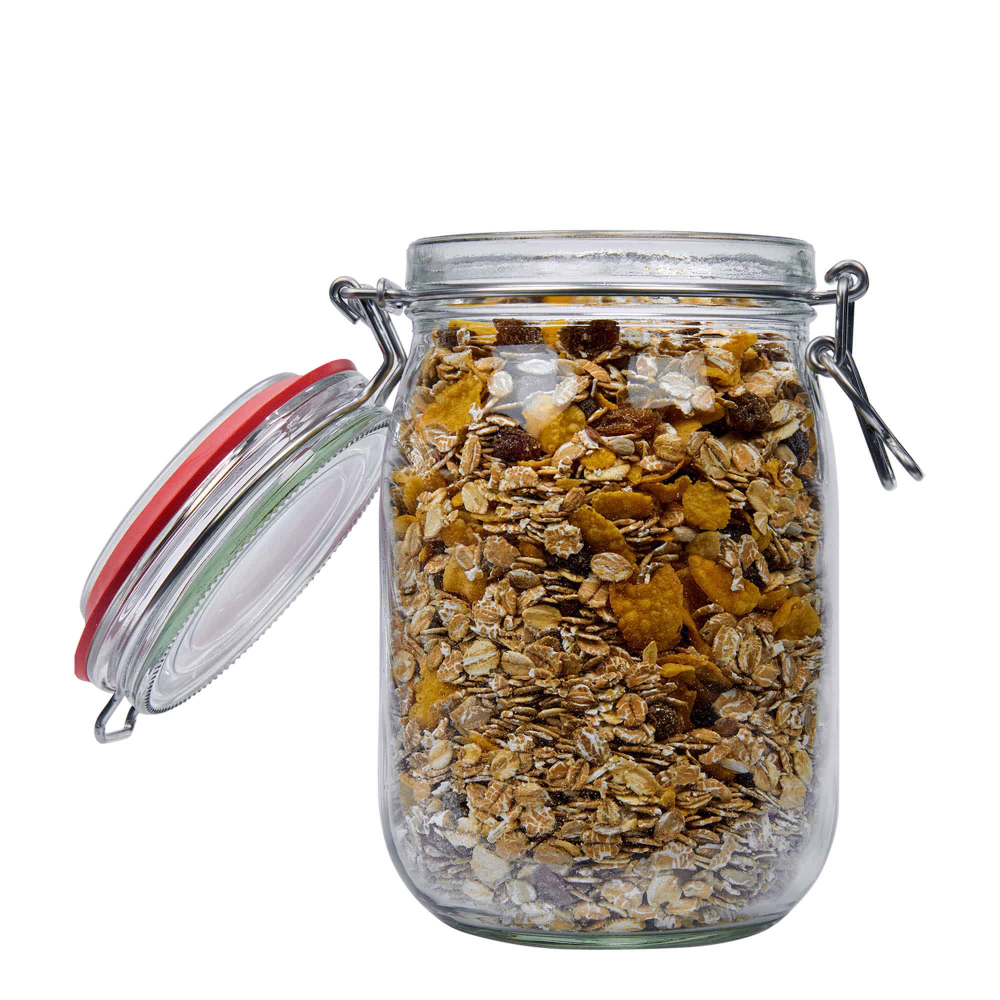 1.140 ml staklena tegla sa žičanim zatvaračem #, otvor: žičani zatvarač