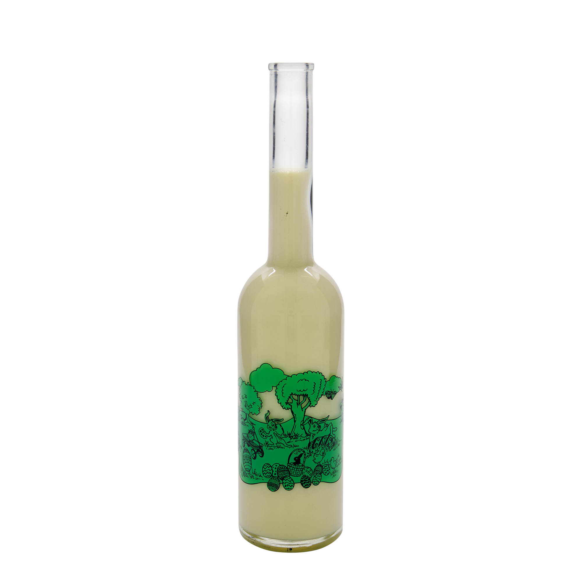 500 ml staklena boca 'Opera', motiv: Sretan Uskrs, grlo: plutа