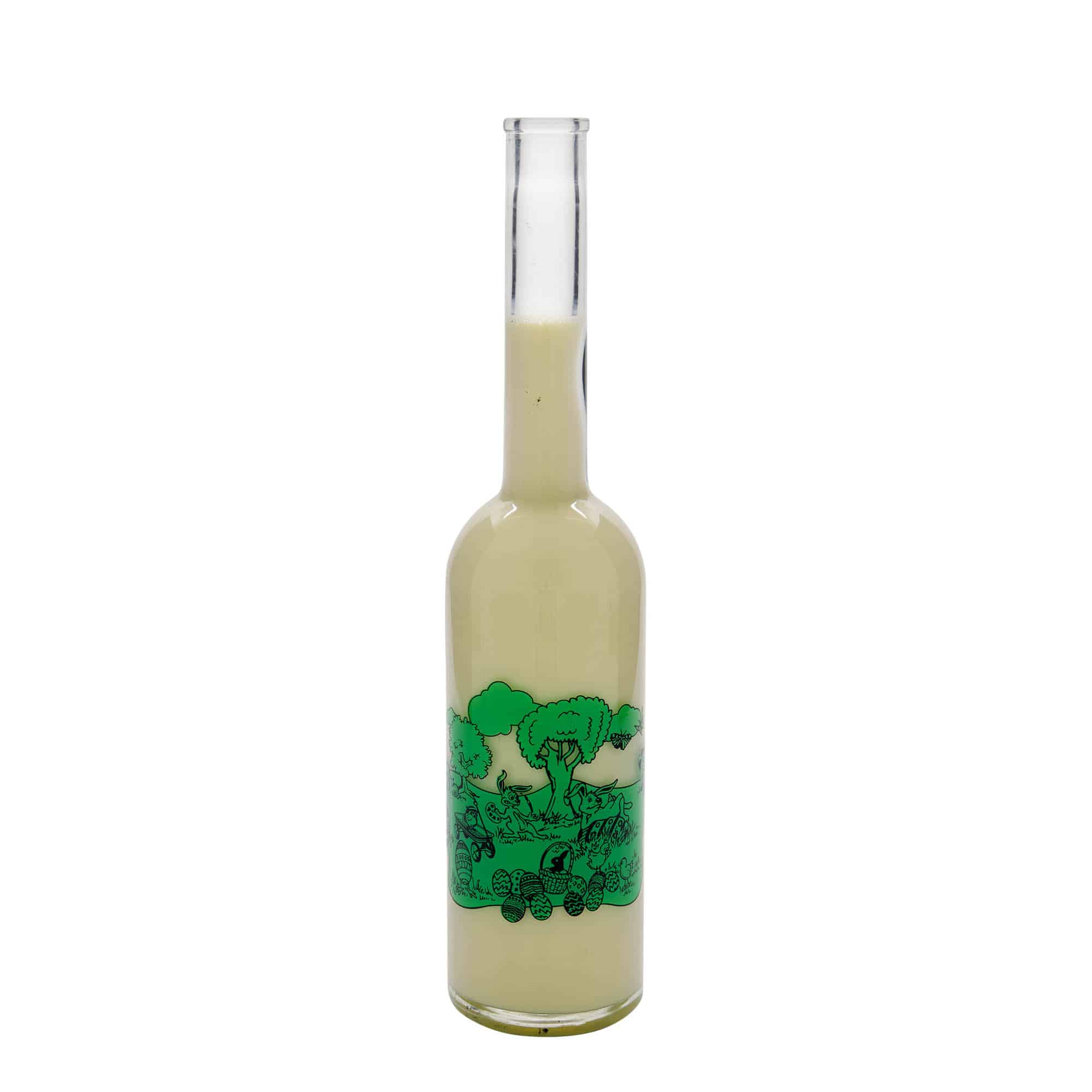 500 ml staklena boca 'Opera', motiv: Sretan Uskrs, grlo: plutа