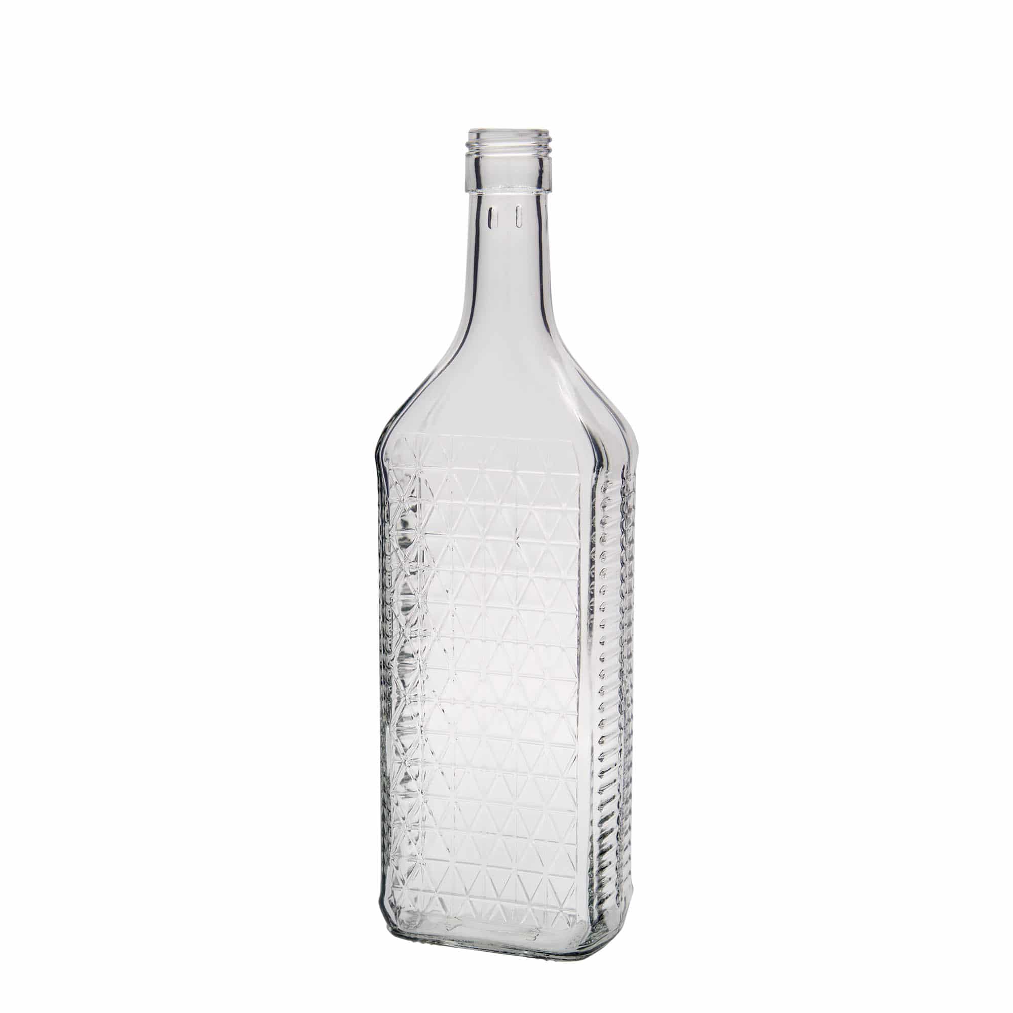 Staklena flaša 700 ml 'Caruso', kvadratna, otvor: PP 31,5