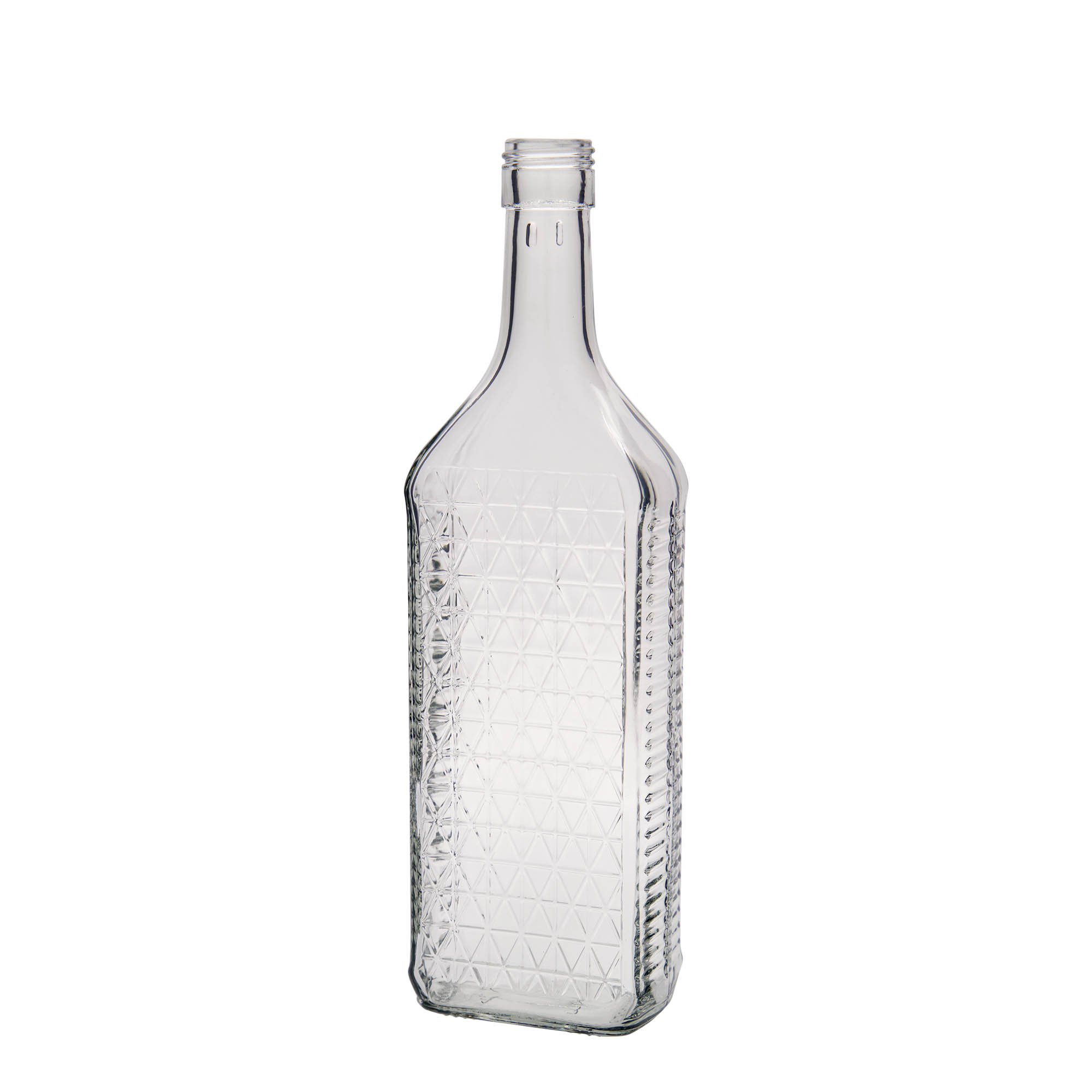 700 ml staklena boca 'Caruso', pravokutna, grlo: PP 31,5