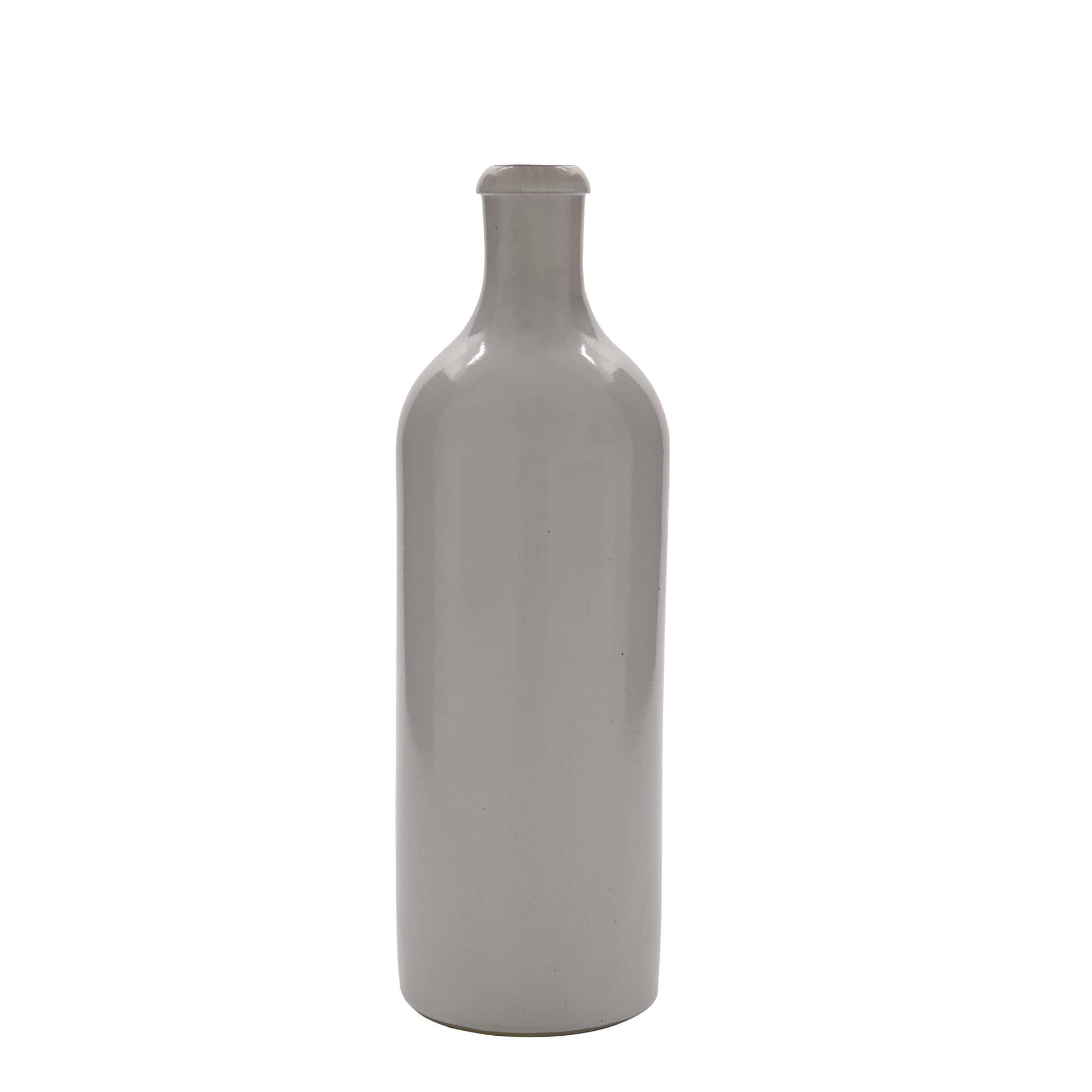 Glineni vrč 750 ml, keramika, bijela, otvor: Zatvarač sa žicom Glineni vrč 750 ml, keramika, bijela, otvor: Zatvarač sa žicom