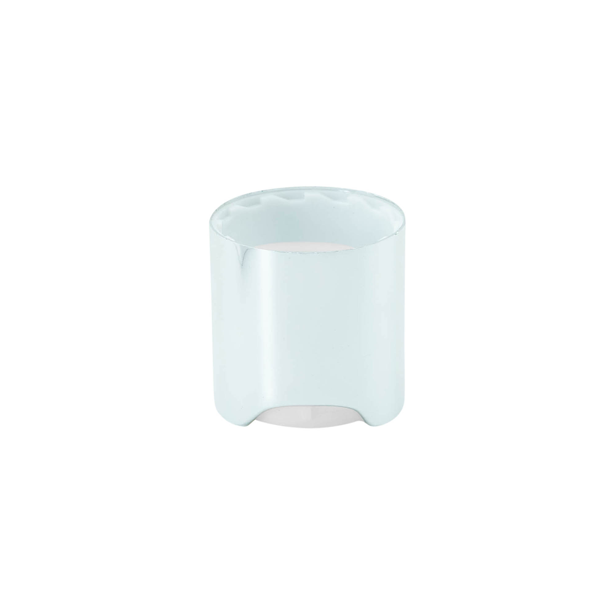 Zatvarač na navoj Disc Top, PP-plastika, srebrni, za grlo: 24/410 Zatvarač na navoj Disc Top, PP-plastika, srebrni, za grlo: 24/410