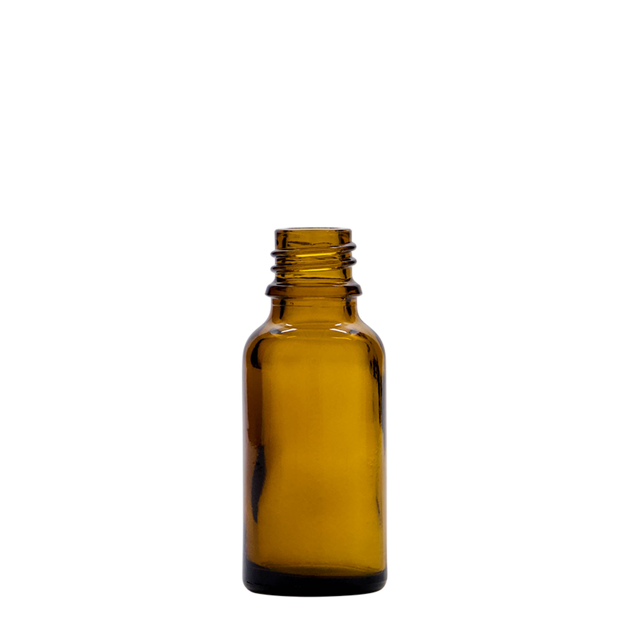 20 ml sprej boca za medicinu, staklena, smeđa, grlo: DIN 18