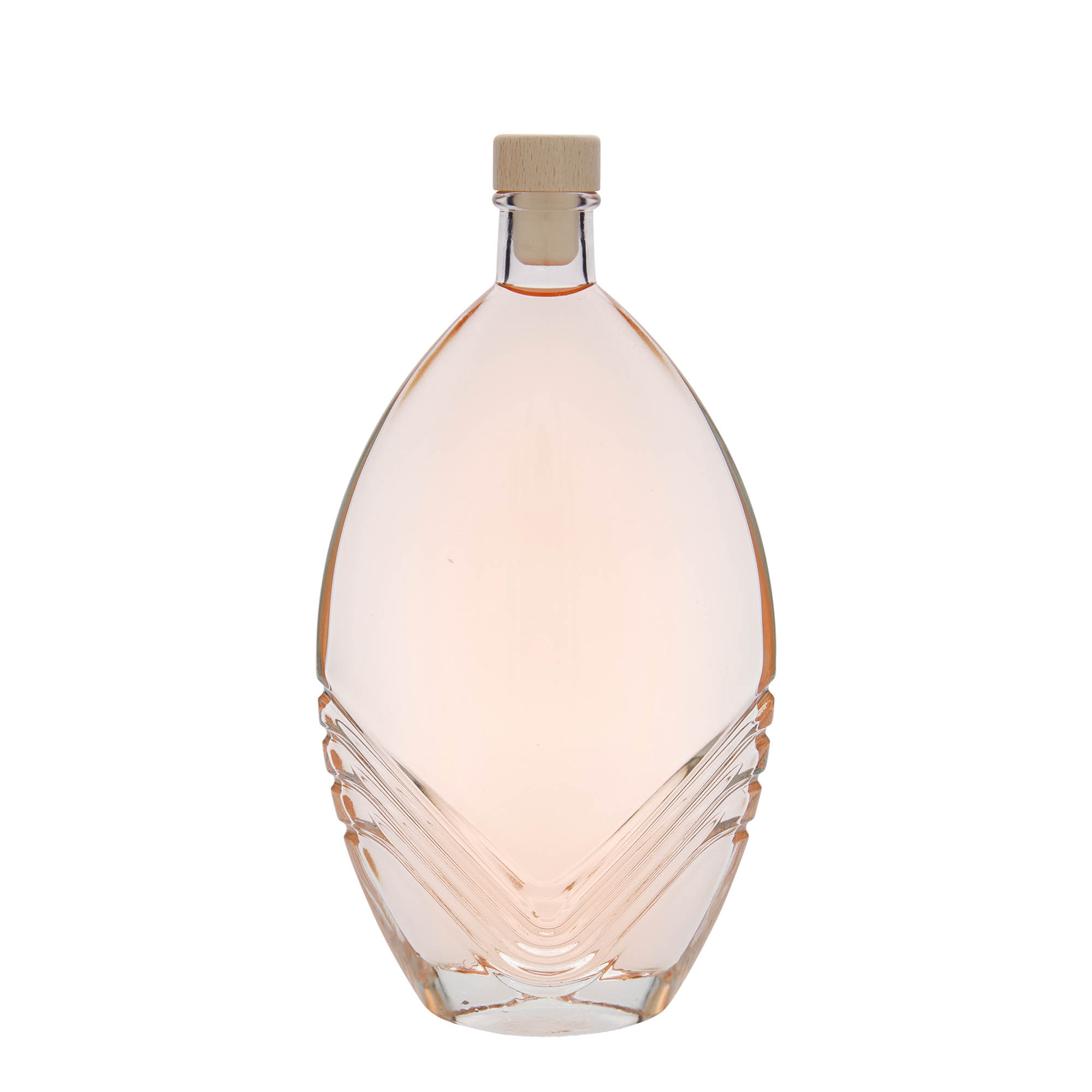 500 ml staklena boca 'Florence', ovalna, otvor: čep