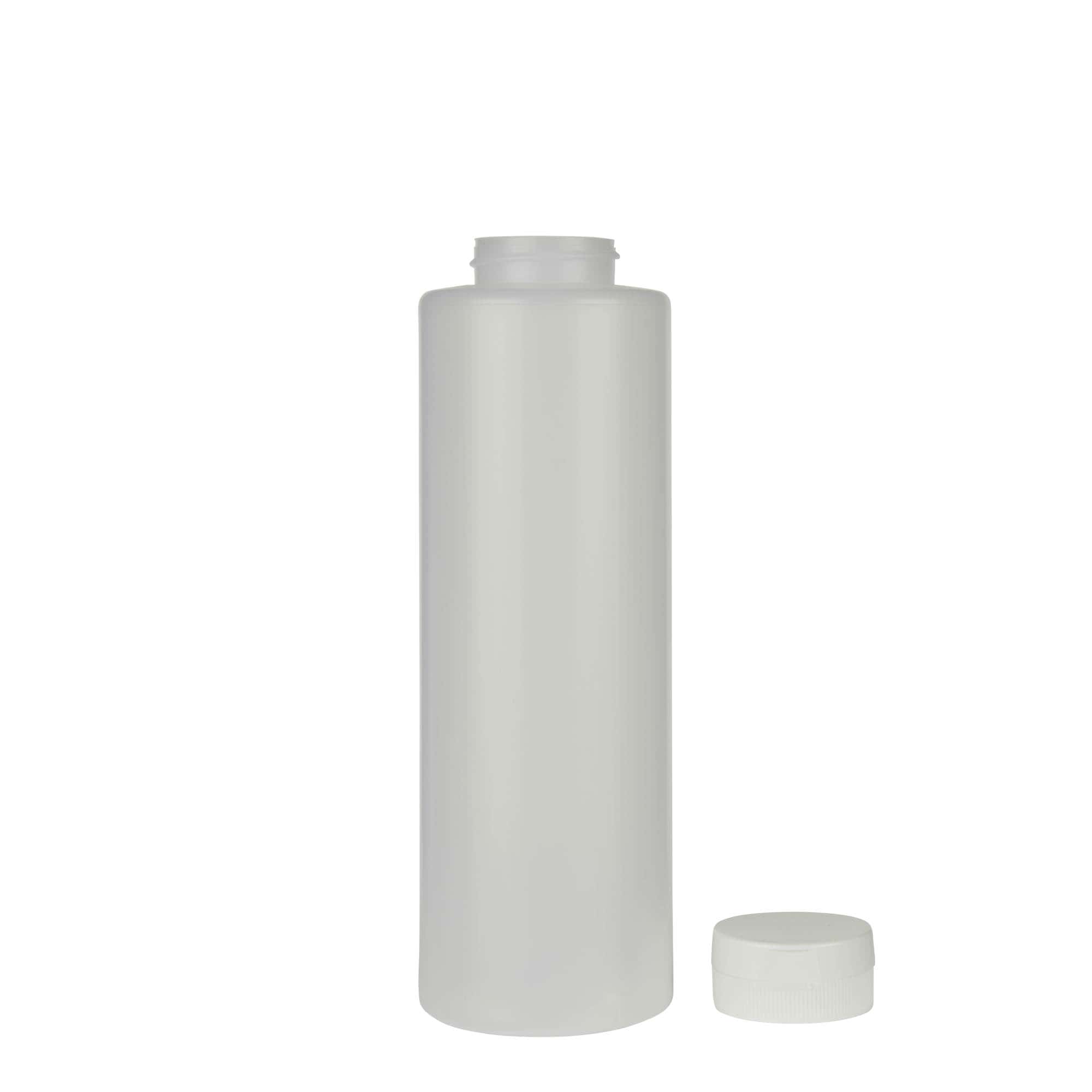 Flaša za umake 500 ml, LDPE plastika, prirodna, otvor: 38/400