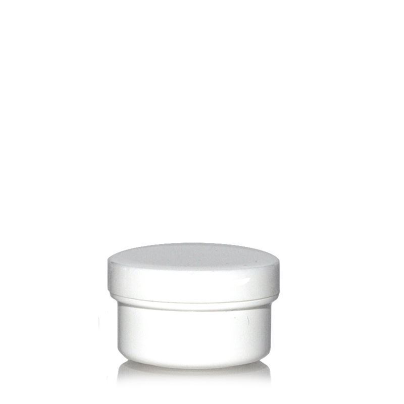Plastična posuda 6 ml 'White Line', PP, bijela, otvor: Navojni zatvarač