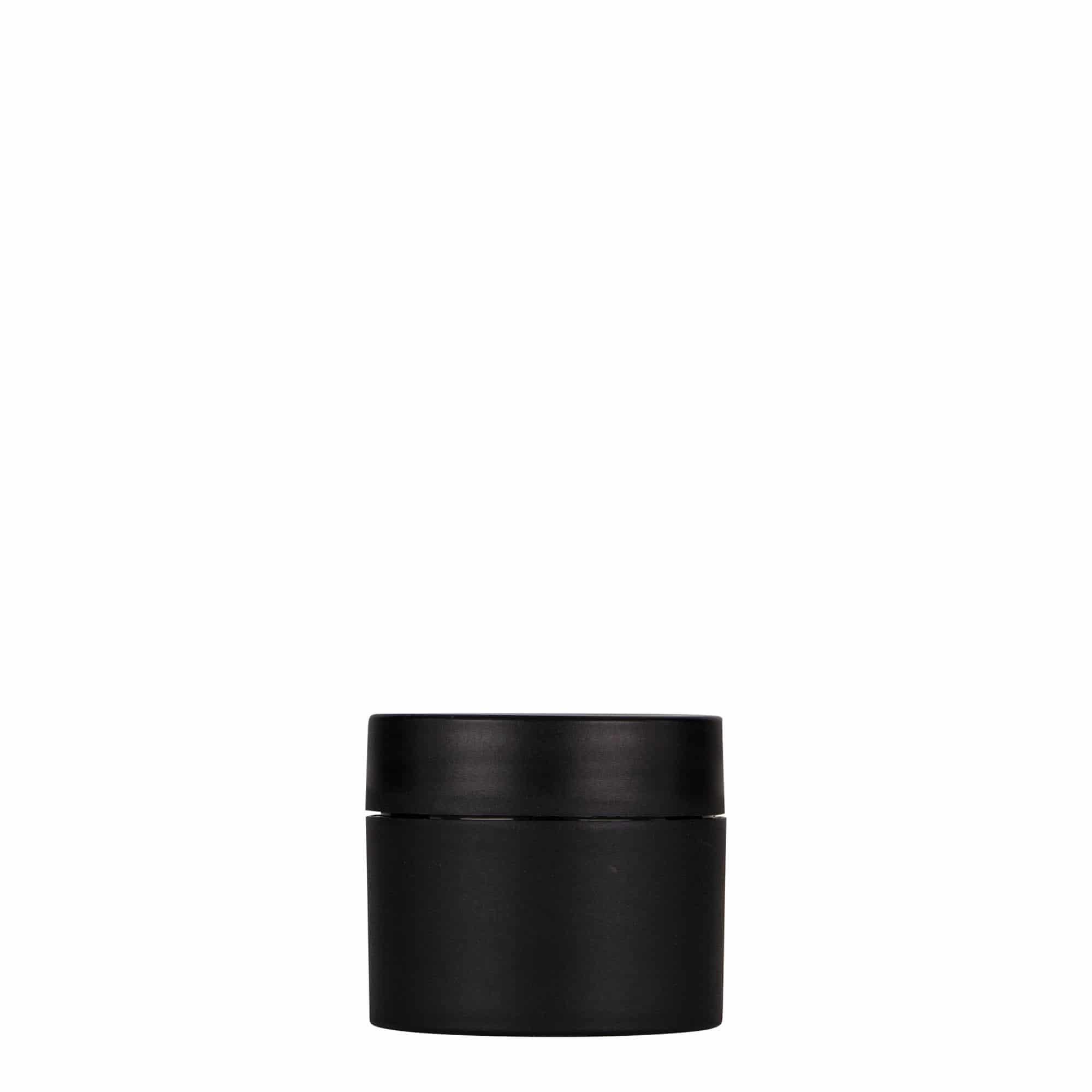Plastična posuda 30 ml 'Antonella', PP, crna, otvor: Navojni zatvarač