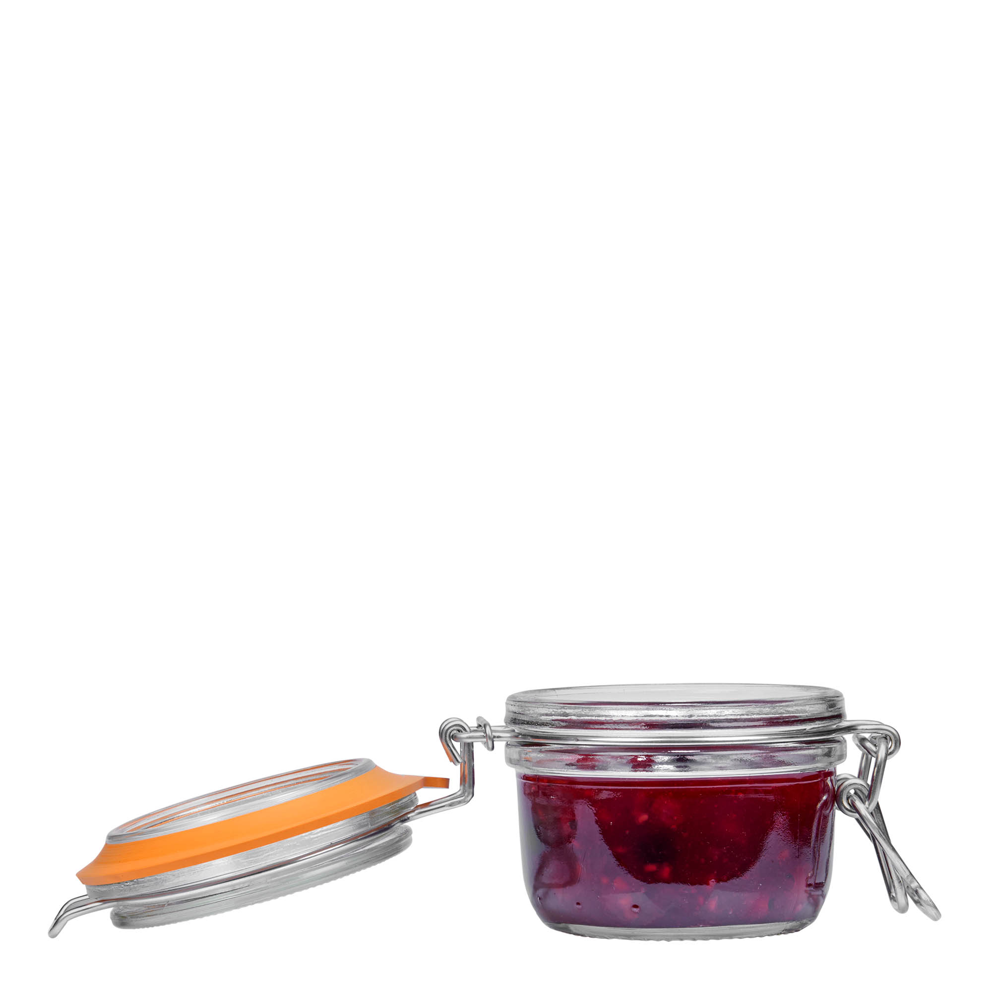 125 ml staklena tegla sa žičanim zatvaračem „Le Parfait Super Terrine“, otvor: žičani zatvarač