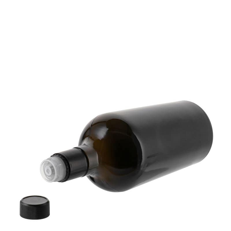 Flaša za sirće/ulje 750 ml 'Oleum', staklo, antikno zelena, otvor: DOP