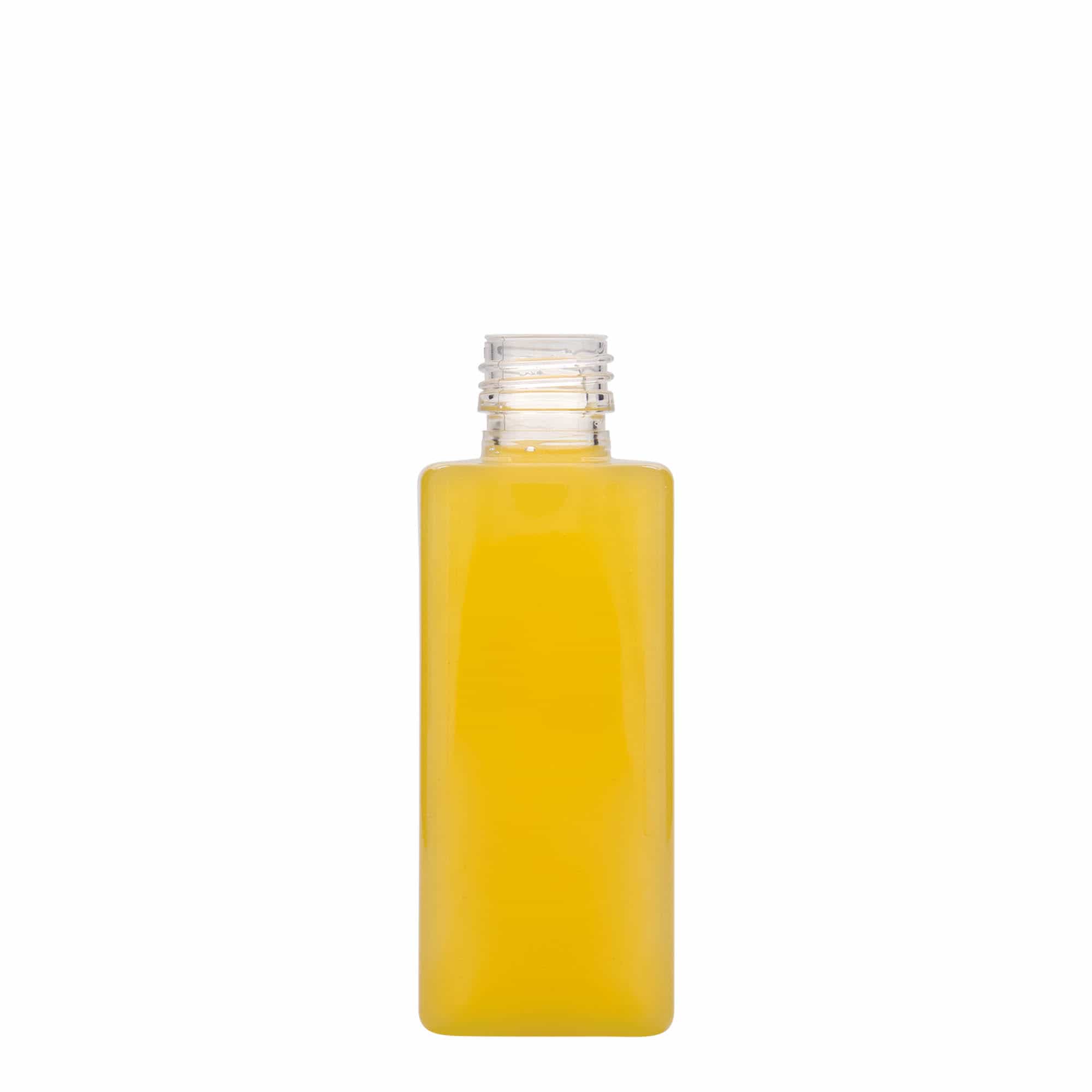 250 ml PET-boca „Karl“, kvadratna, plastika, grlo: PP 28