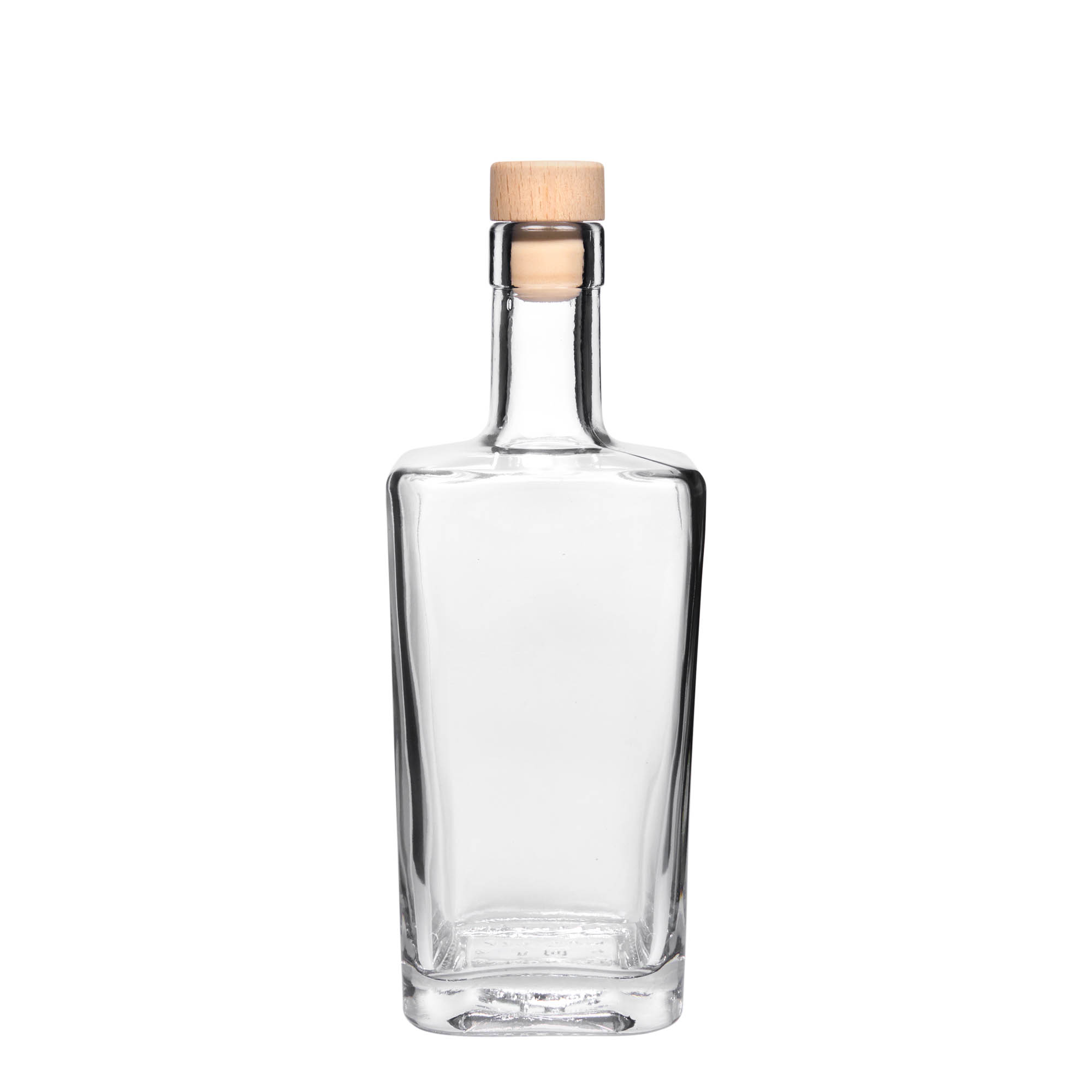 500 ml staklena boca 'Noel', kvadratna, grlo: čep