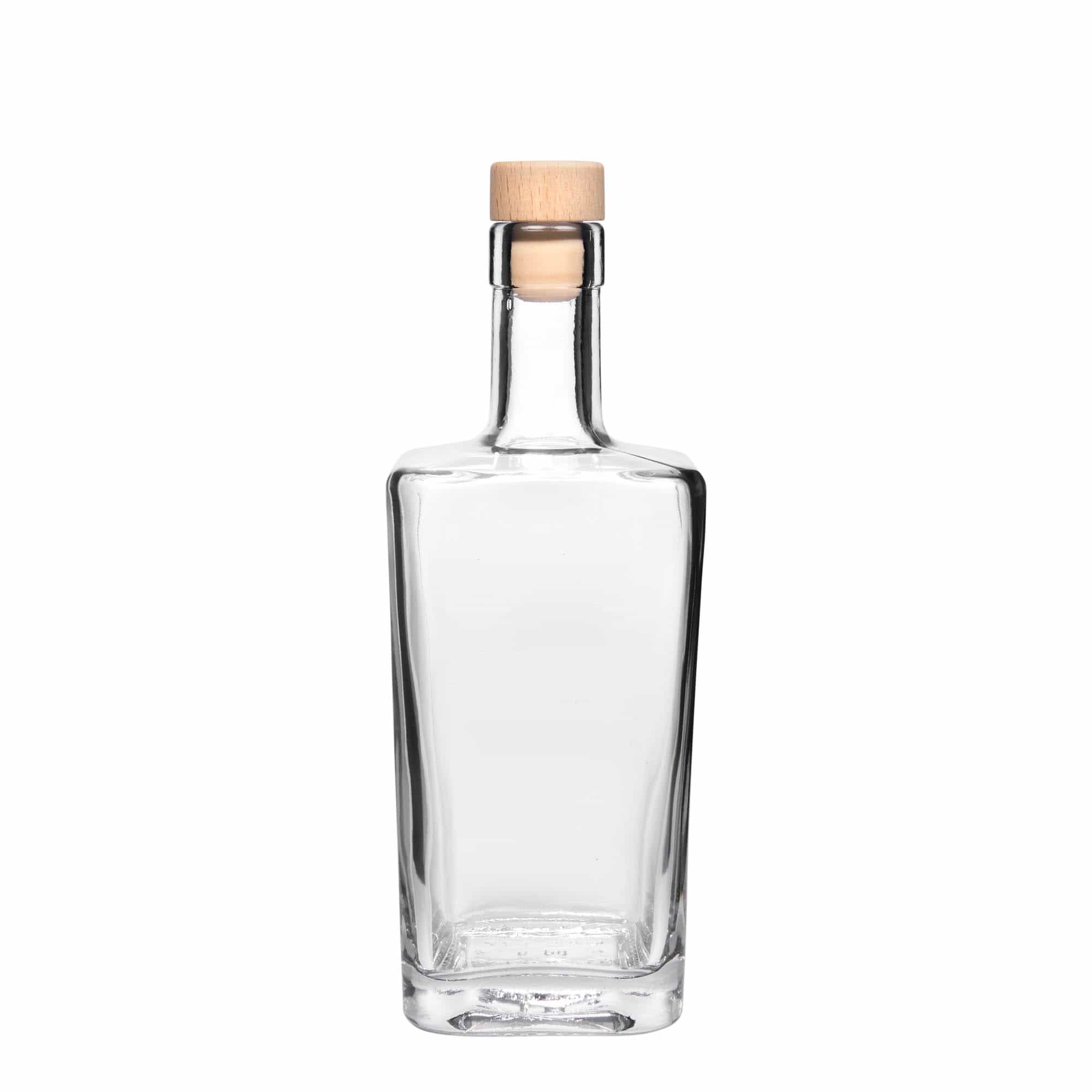 500 ml staklena boca 'Noel', kvadratna, grlo: čep
