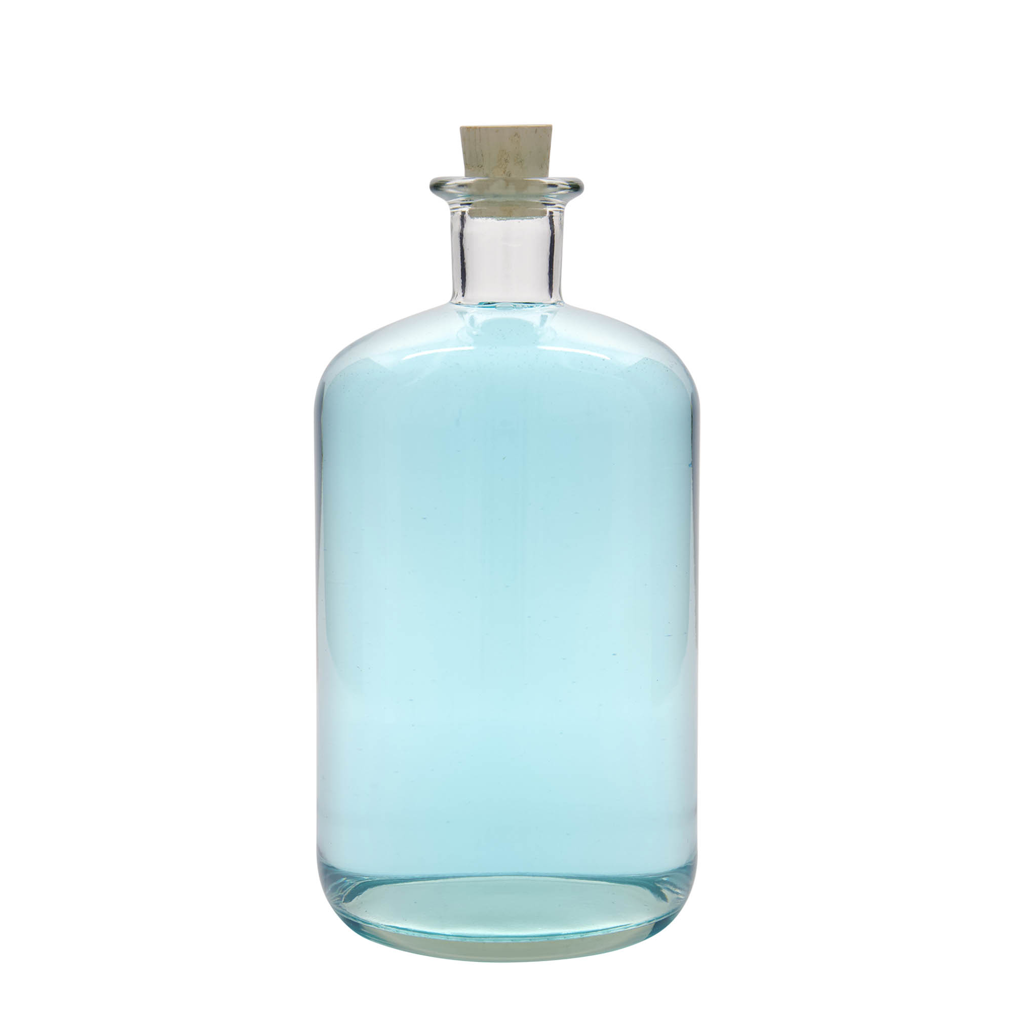1.500 ml staklena boca apotekarska, otvor: čep