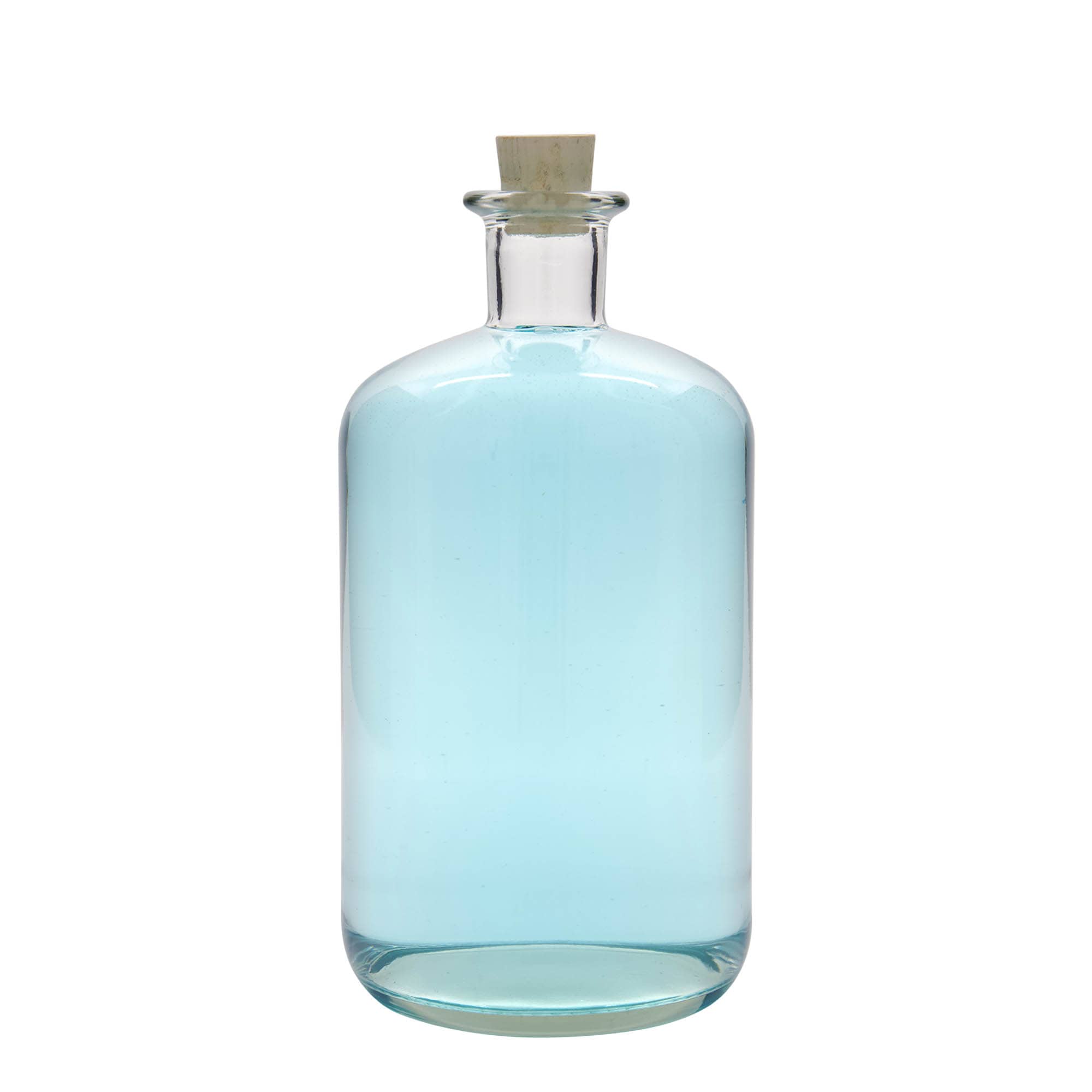 1.500 ml staklena boca apotekarska, otvor: čep