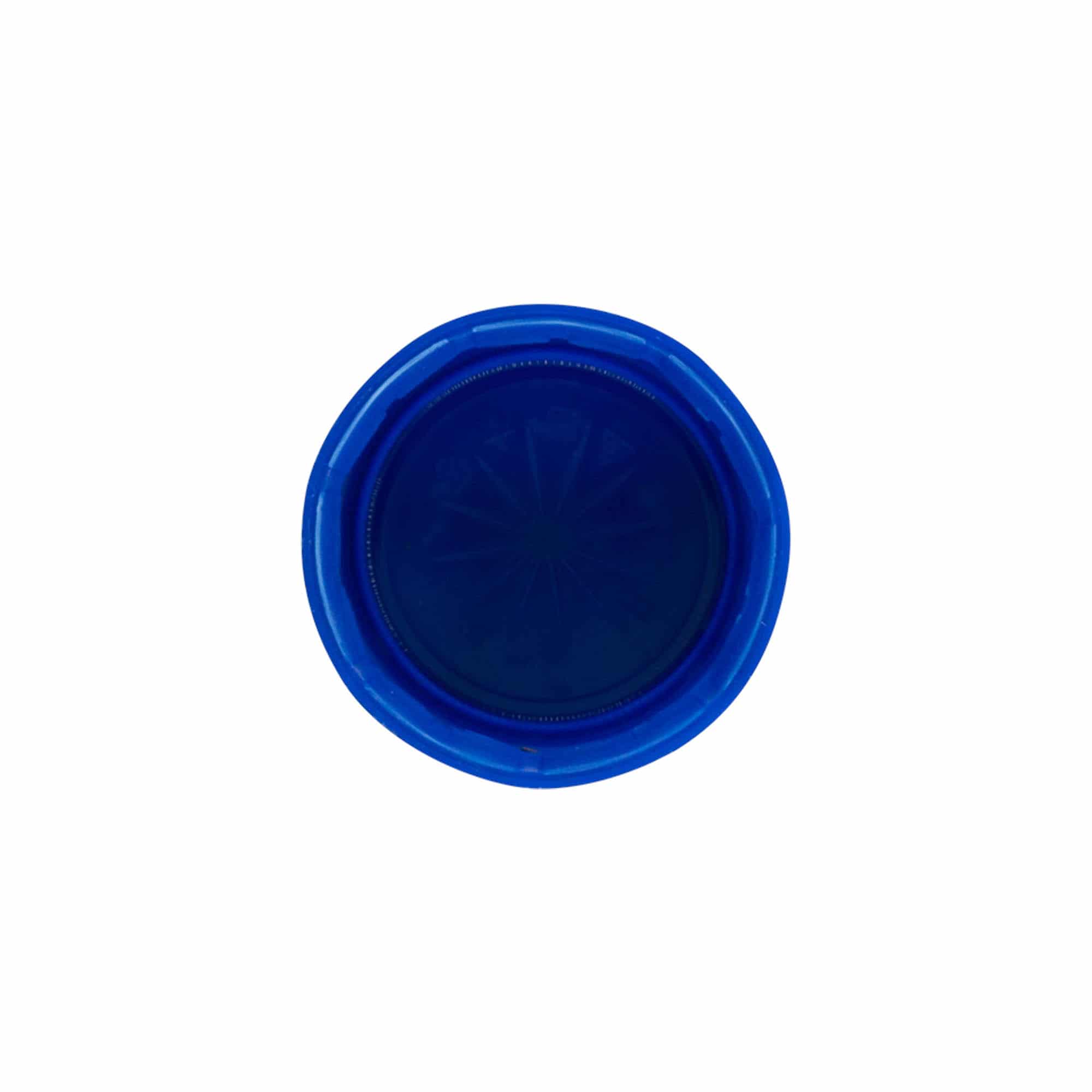 Navojni zatvarač sa dvostrukim navojem, PE plastika, plava, za otvor: PET 38 mm Navojni zatvarač sa dvostrukim navojem, PE plastika, plava, za otvor: PET 38 mm