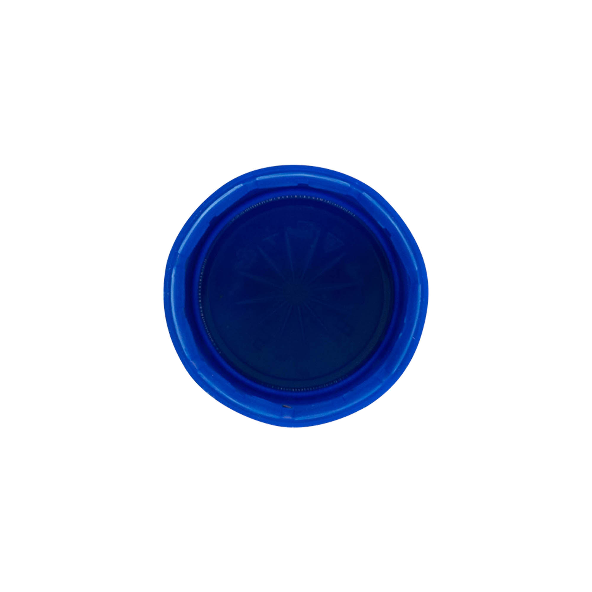 Zatvarač sa navojem sa dva početka, PE plastika, plavi, za grlo: PET 38 mm
