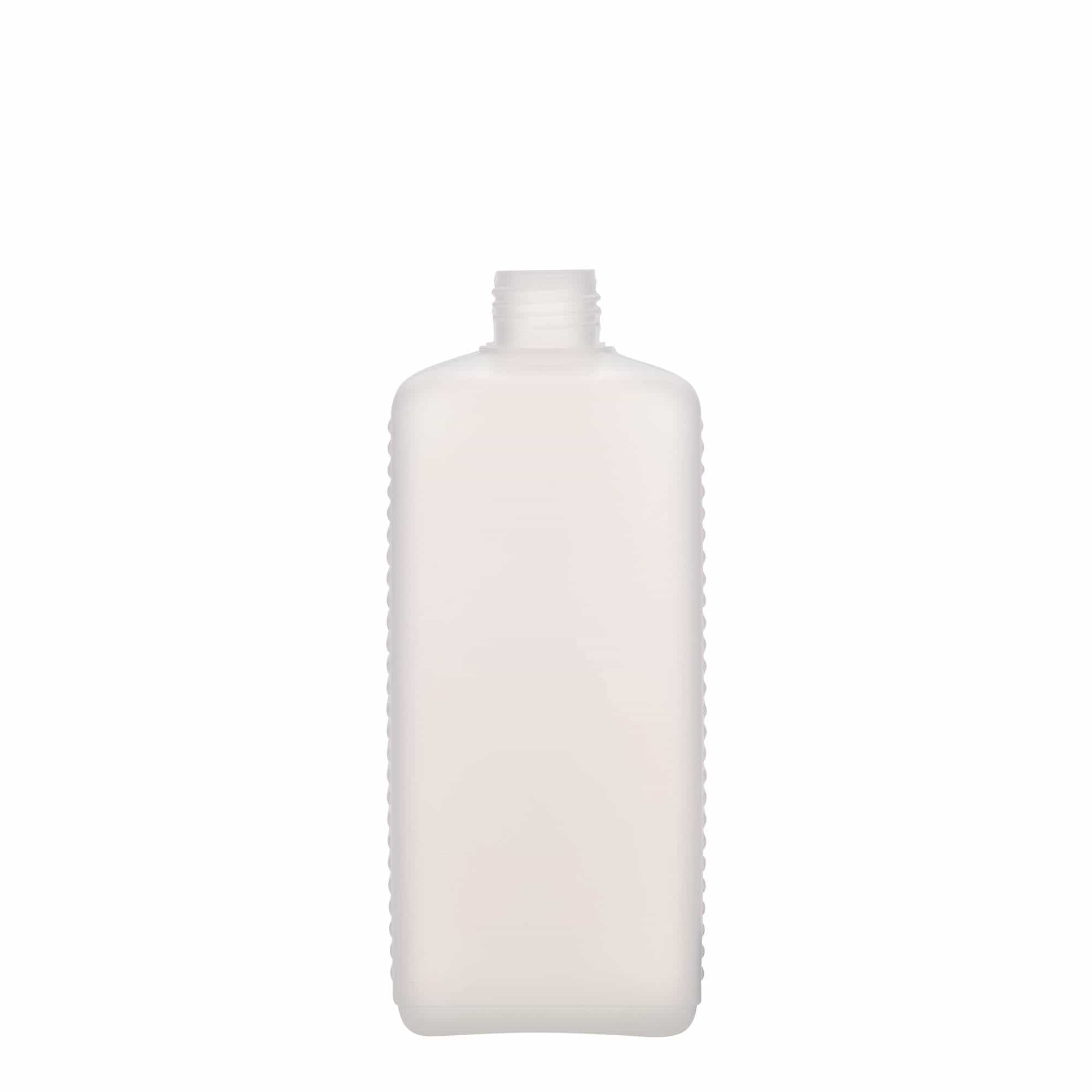 Kanister flaša 500 ml, kvadratna, HDPE plastika, prirodna, otvor: DIN 25 EPE Kanister flaša 500 ml, kvadratna, HDPE plastika, prirodna, otvor: DIN 25 EPE