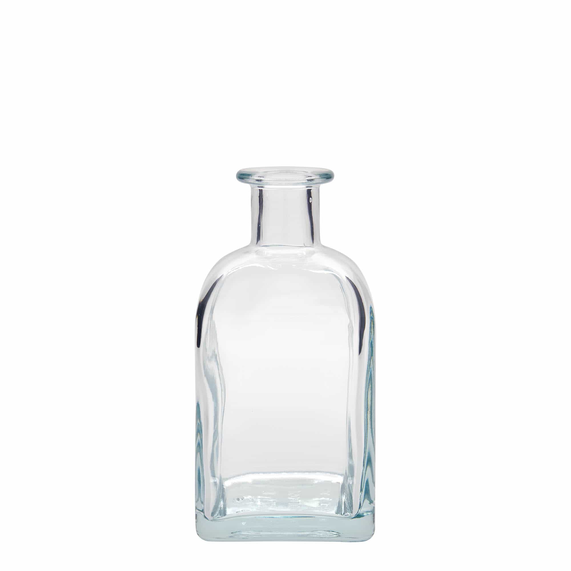 350 ml staklena boca Apotheker Carré, kvadratna, grlo: pluta