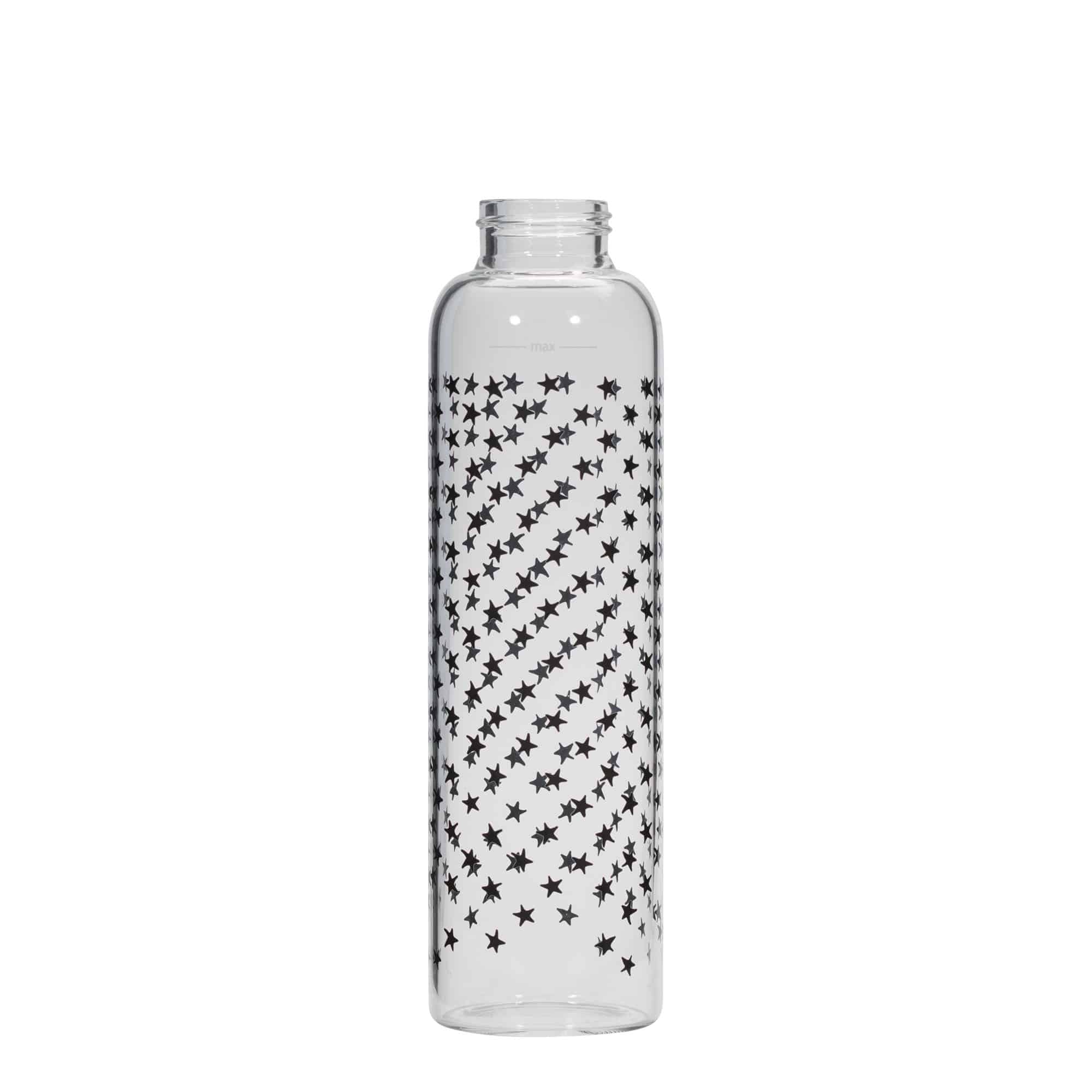 Flaša za piće 500 ml 'Perseus', motiv: Crne zvijezde, otvor: Navojni zatvarač