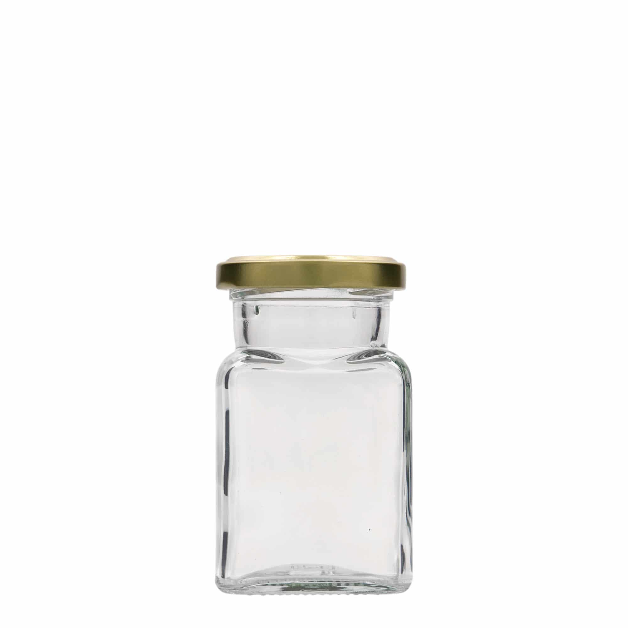 Četverougla staklenka 150 ml, otvor: Twist-Off (TO 53)