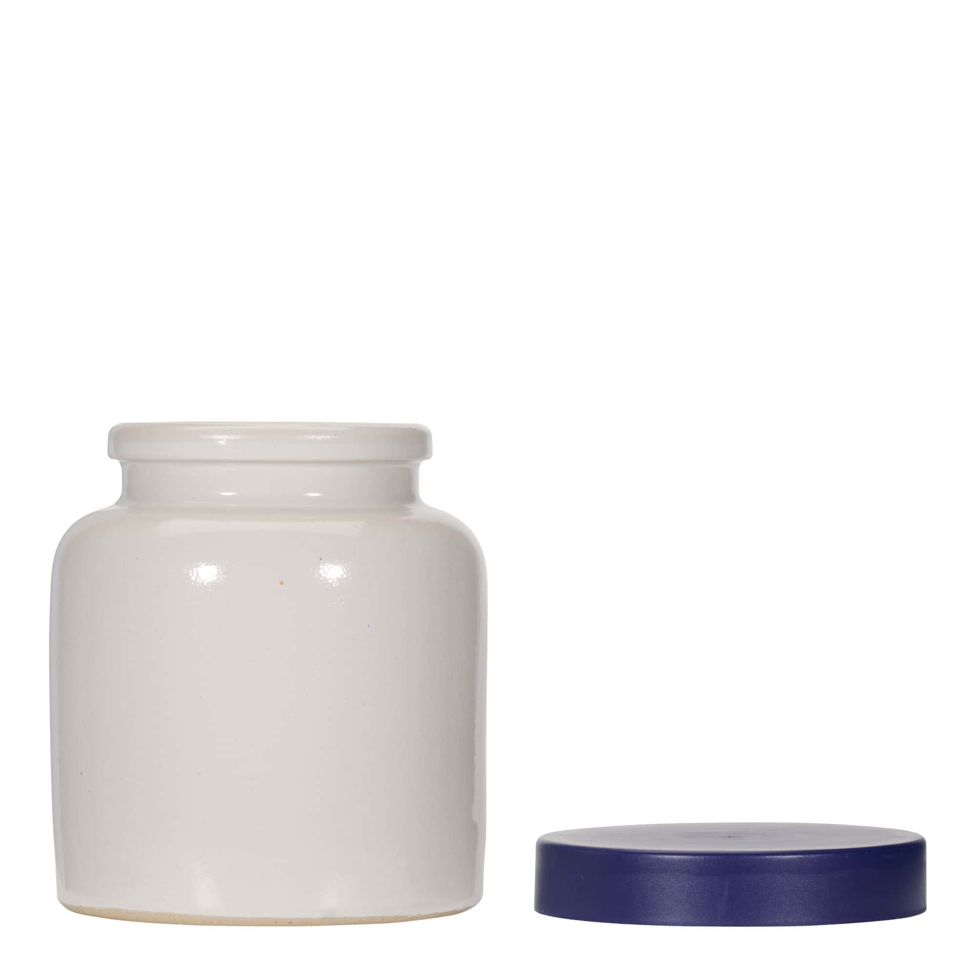 Keramička posuda 270 ml, keramika, bijela, otvor: Klizni poklopac