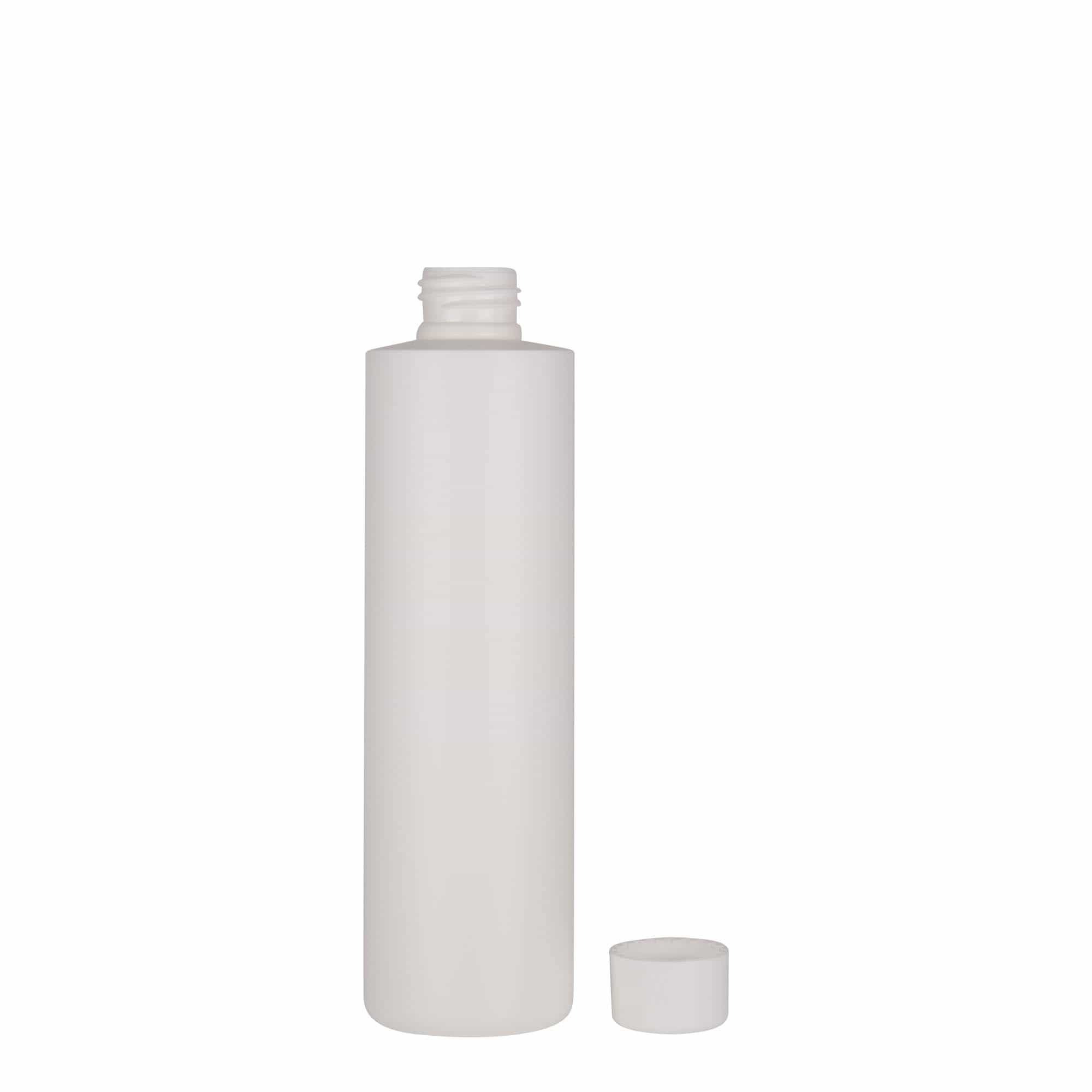 Plastična flaša 250 ml 'Pipe', Green HDPE, bijela, otvor: 24/410