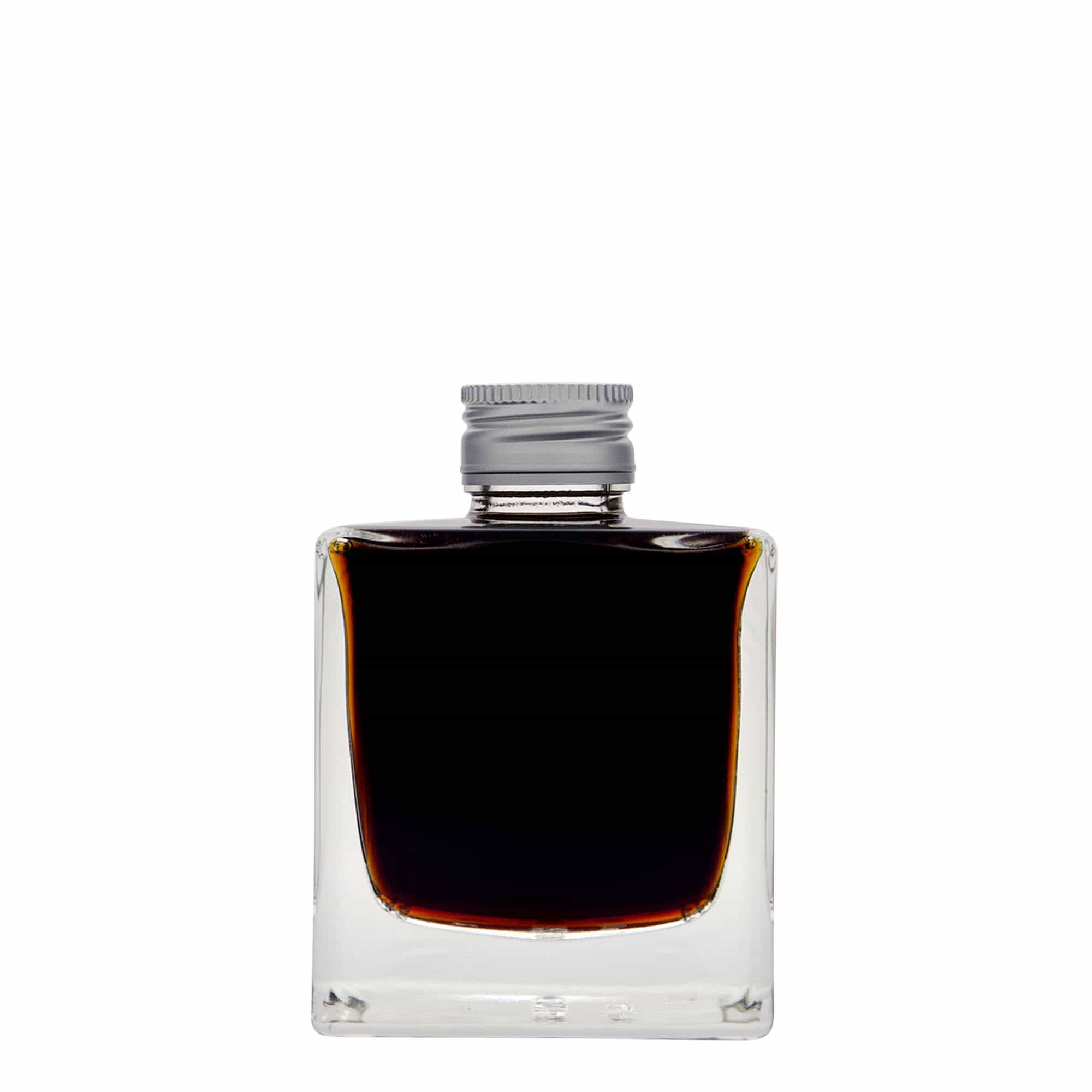 200 ml staklena boca 'Cube', kvadratna, grlo: PP 28