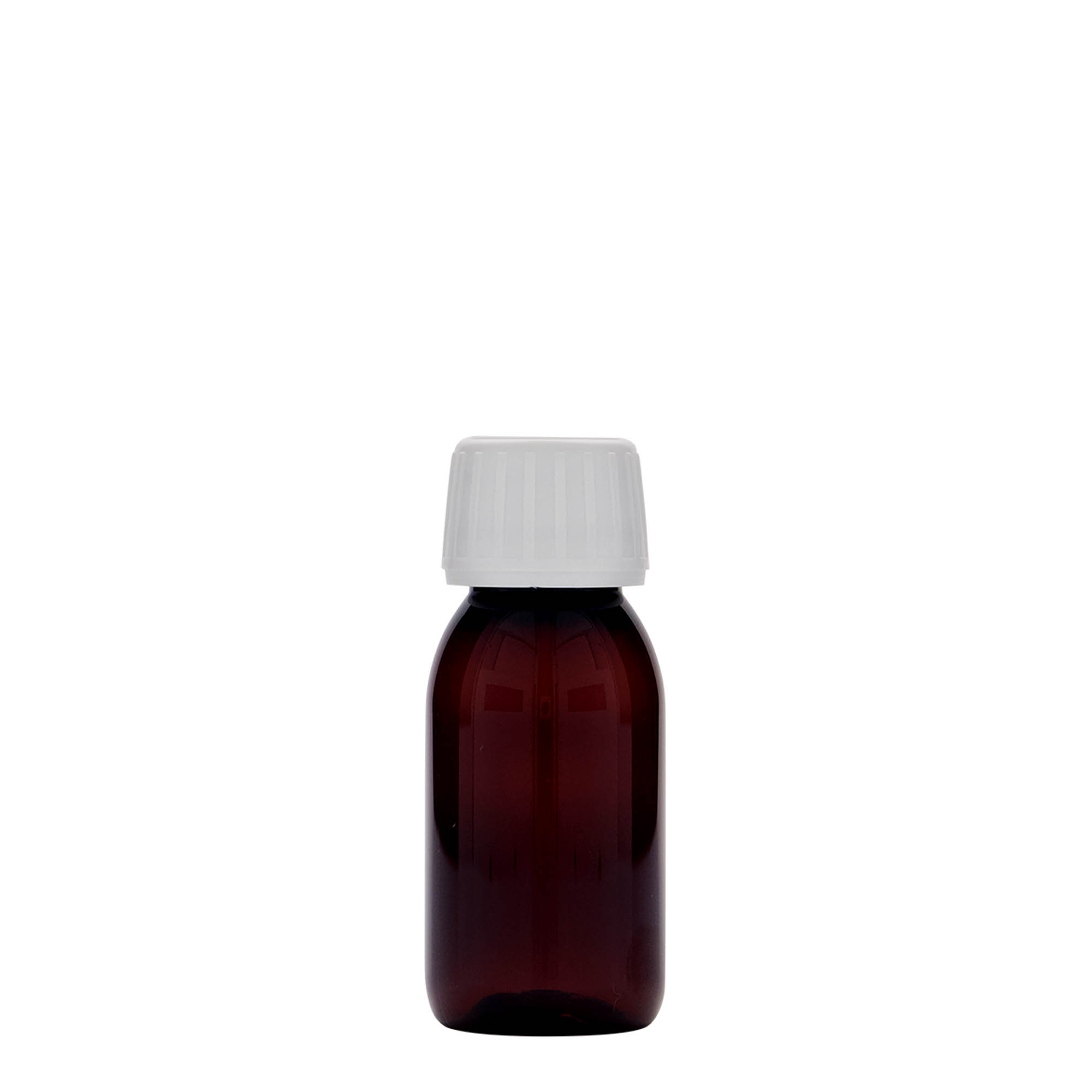 60 ml PET medicinska boca, smeđa, plastika, grlo: PP 28