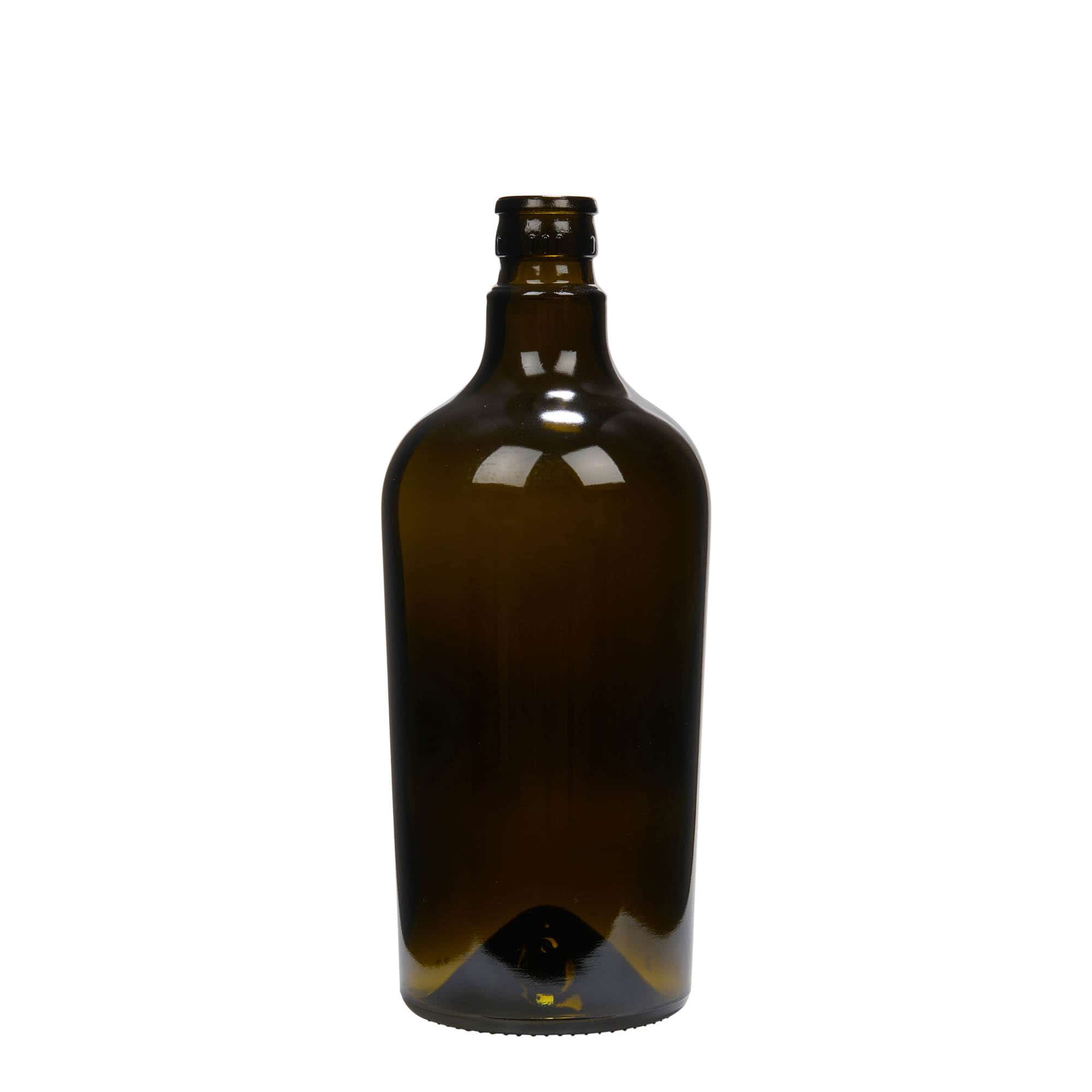 Flaša za sirće/ulje 750 ml 'Oleum', staklo, antikno zelena, otvor: DOP Flaša za sirće/ulje 750 ml 'Oleum', staklo, antikno zelena, otvor: DOP