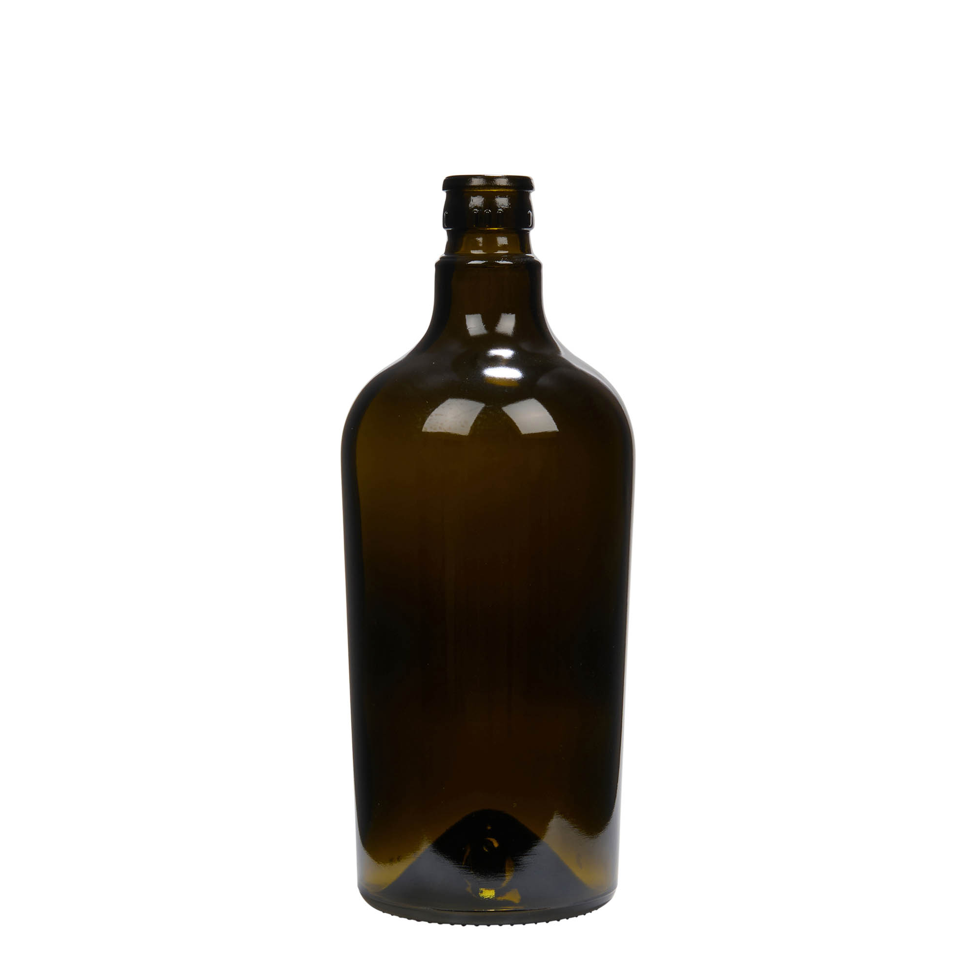 750 ml boca za sirće/ulje 'Oleum', staklo, antikno zeleno, grlo: DOP