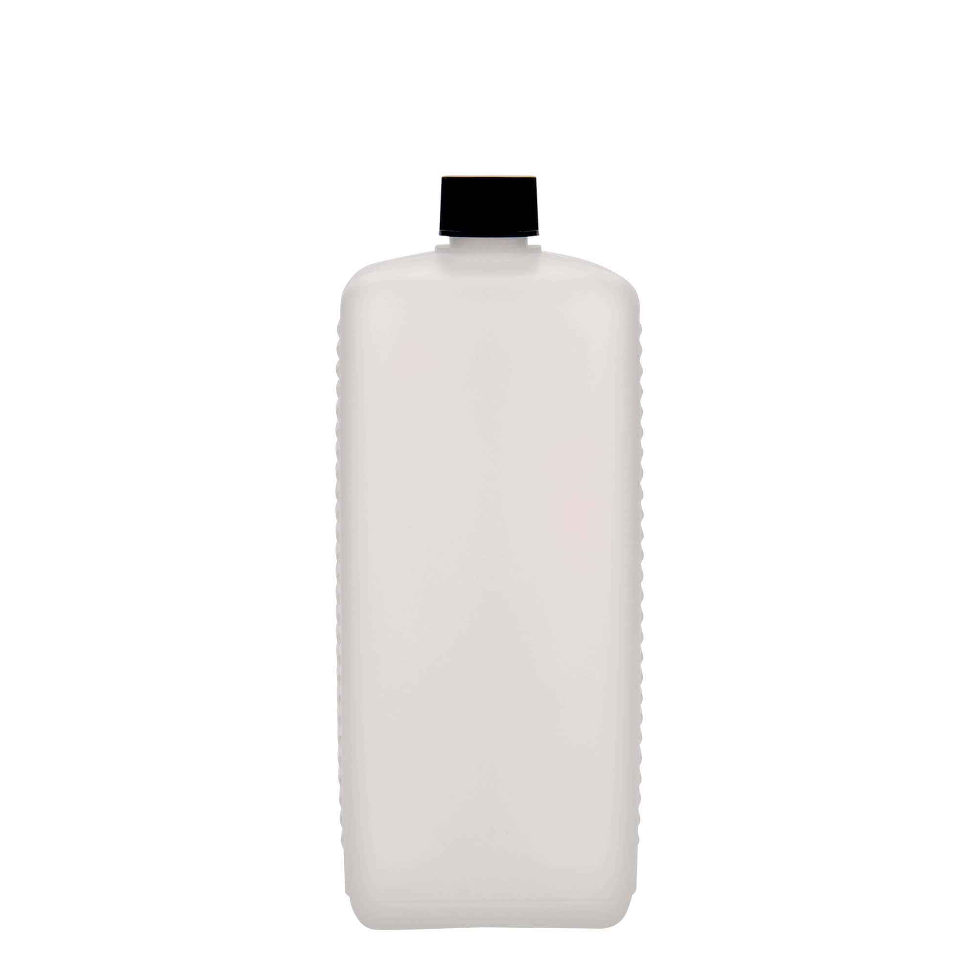1.000 ml kanister boca, pravougaona, HDPE plastika, prirodna, otvor: DIN 25 EPE