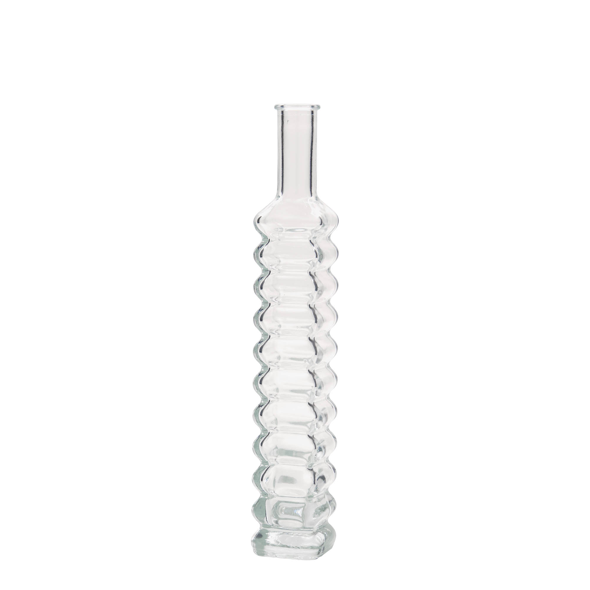 100 ml staklena boca „Roma“, kvadratna, grlo: čep