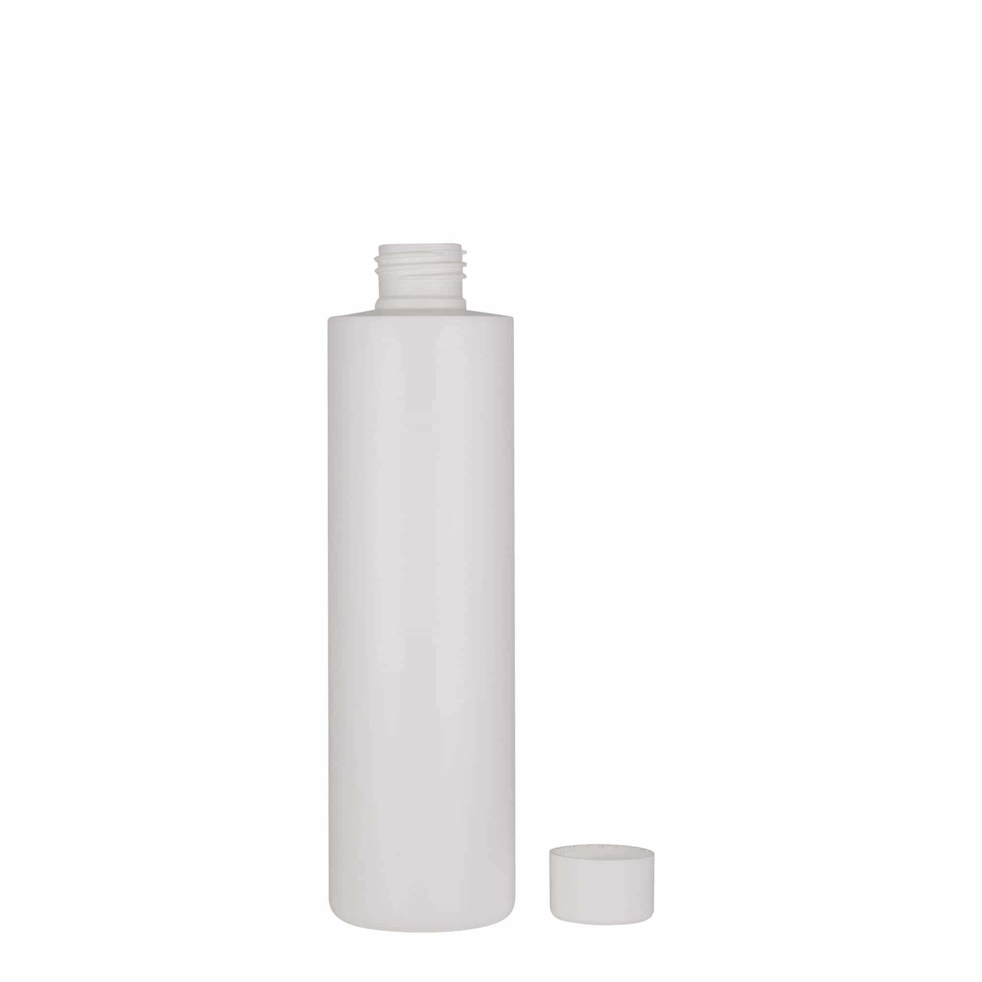 Plastična flaša 250 ml 'Pipe', HDPE, bijela, otvor: GPI 24/410 Plastična flaša 250 ml 'Pipe', HDPE, bijela, otvor: GPI 24/410