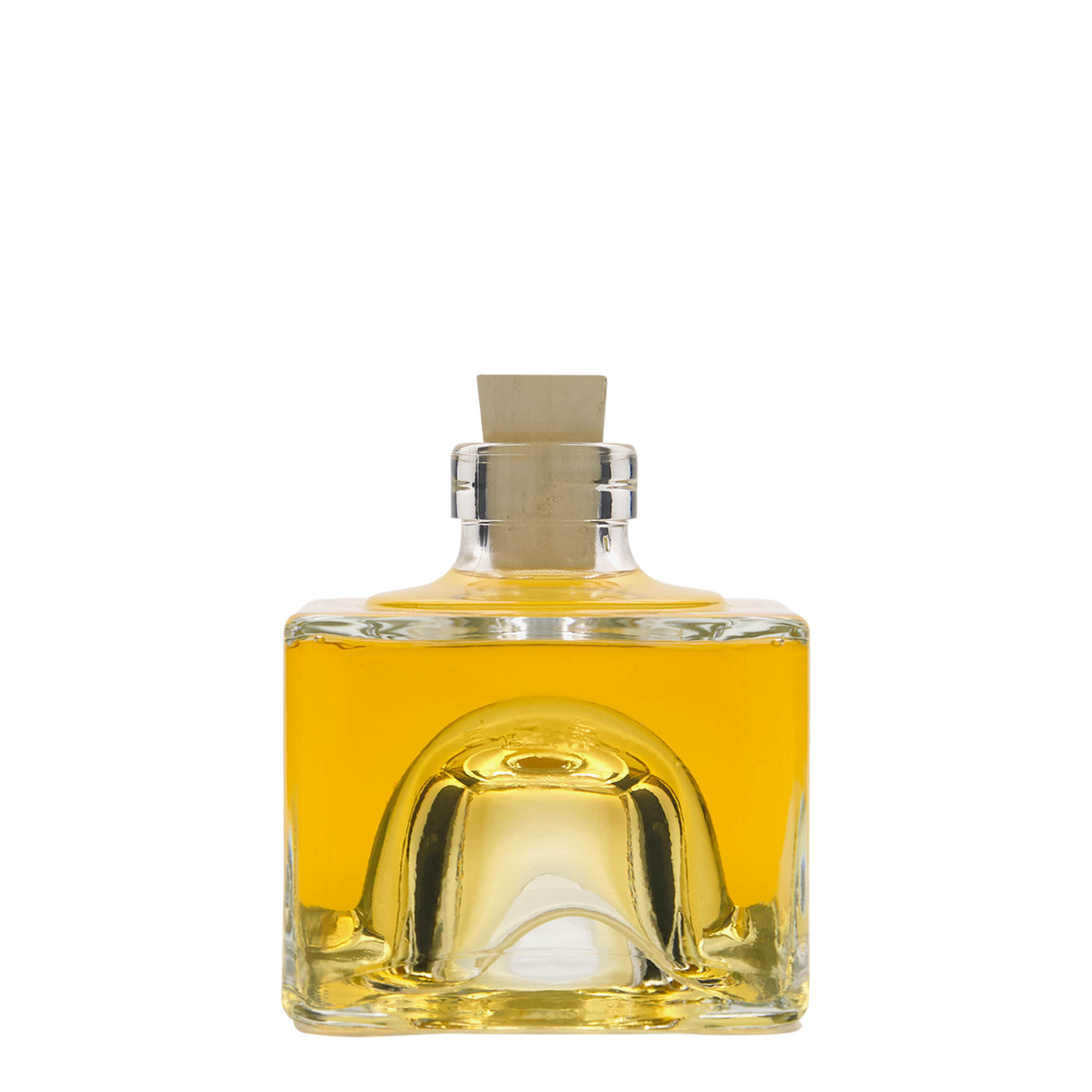 200 ml staklena bočica 'Cocolores', četvrtasta, otvor: pluta