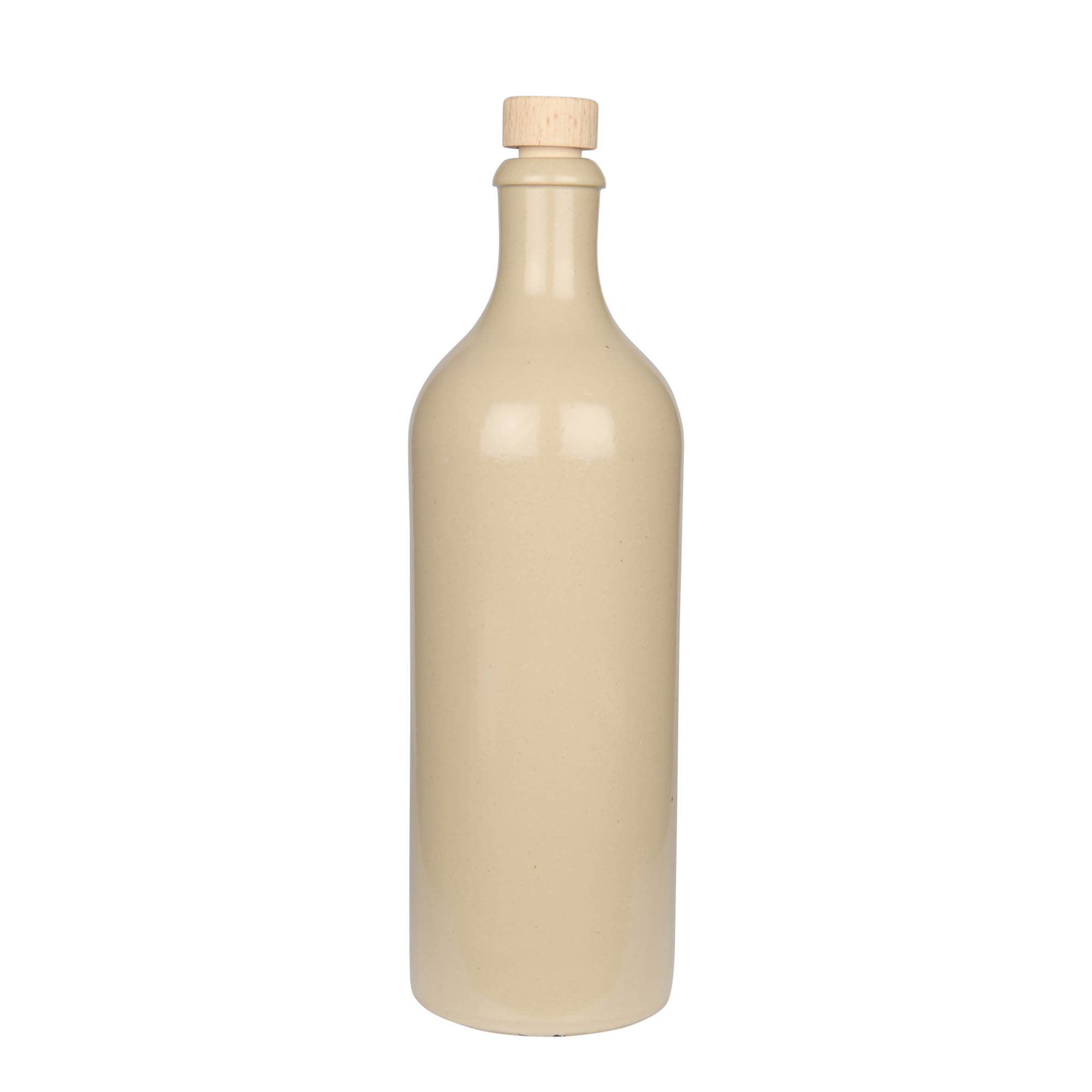 750 ml glineni vrč, kamenina, bež, otvor: pluta