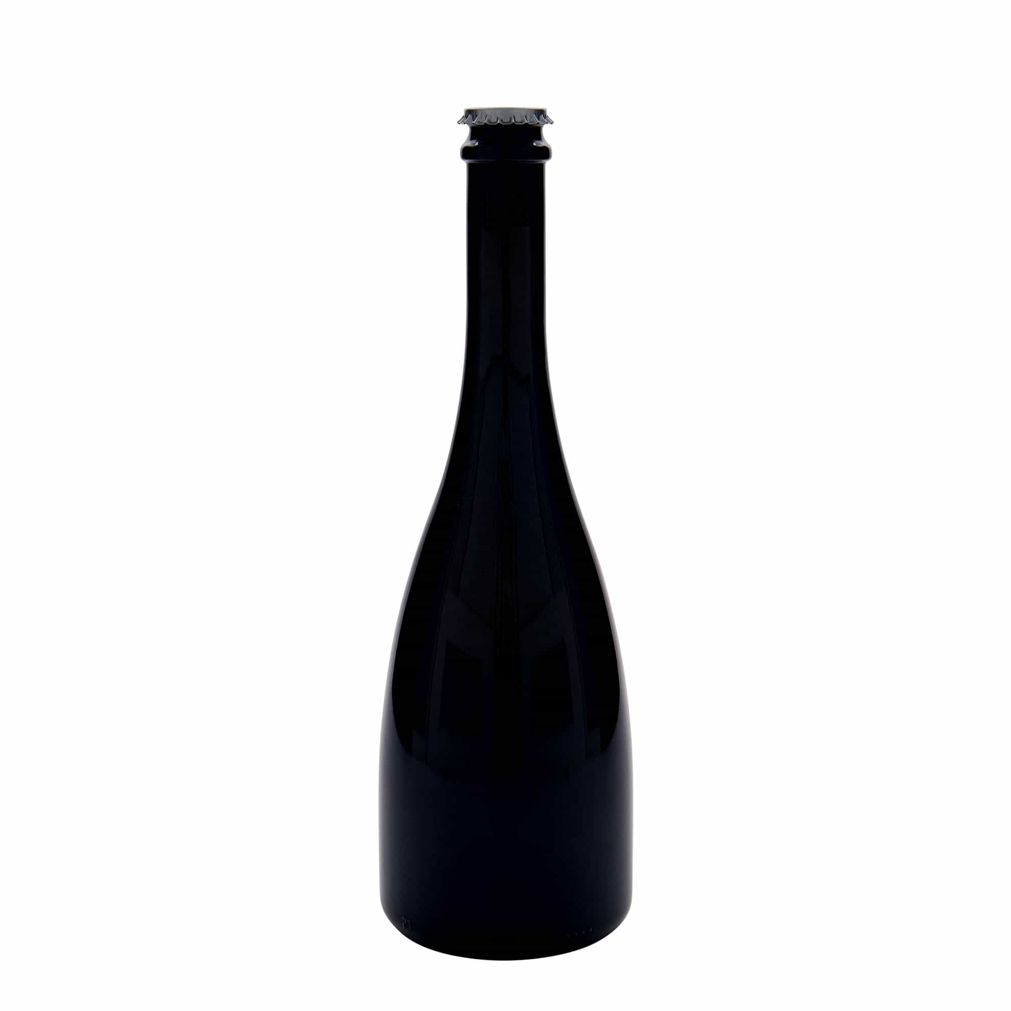 Flaša za pivo/pjenušac 750 ml 'Tosca', staklo, antikno zelena, otvor: Krunski čep
