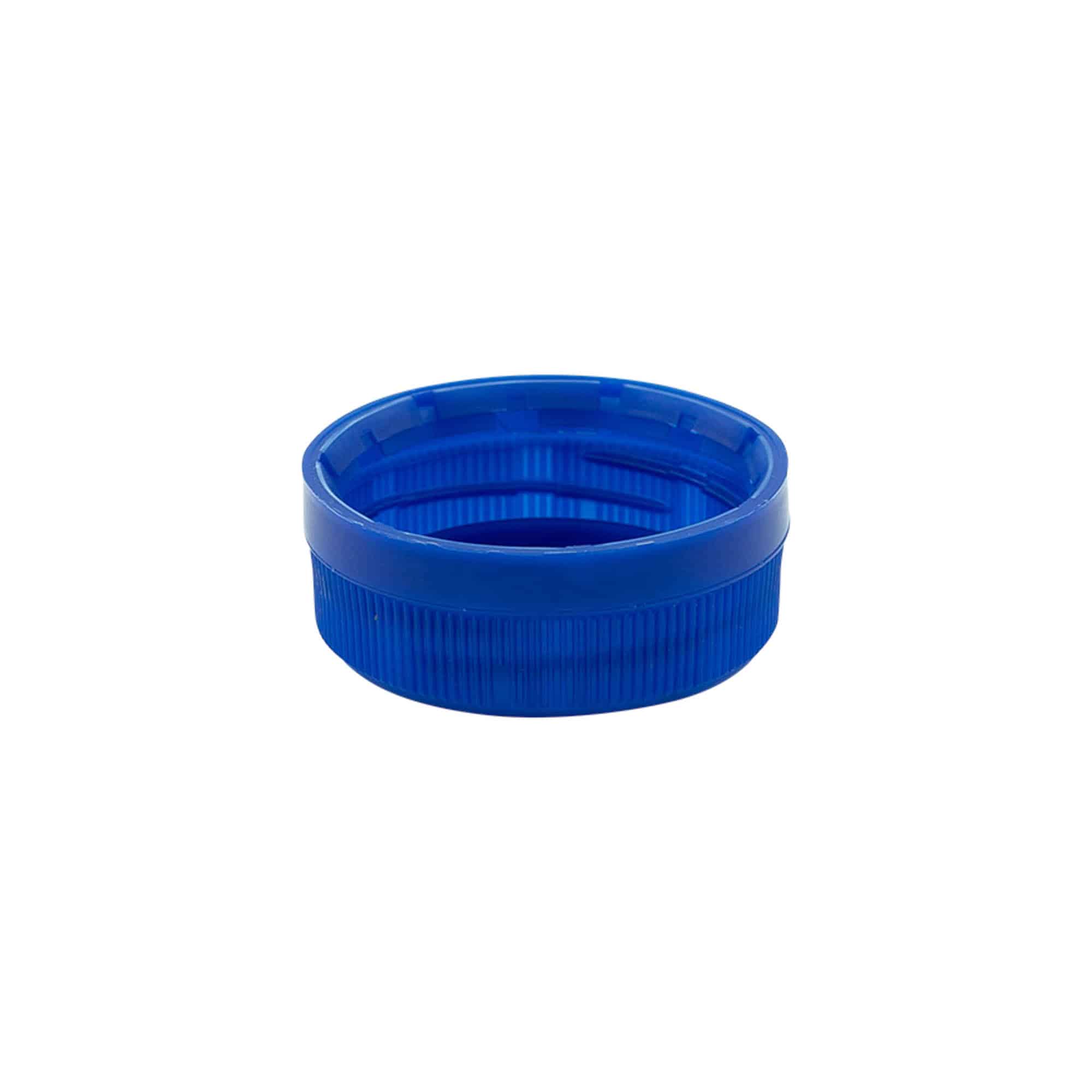Navojni zatvarač sa dvostrukim navojem, PE plastika, plava, za otvor: PET 38 mm Navojni zatvarač sa dvostrukim navojem, PE plastika, plava, za otvor: PET 38 mm