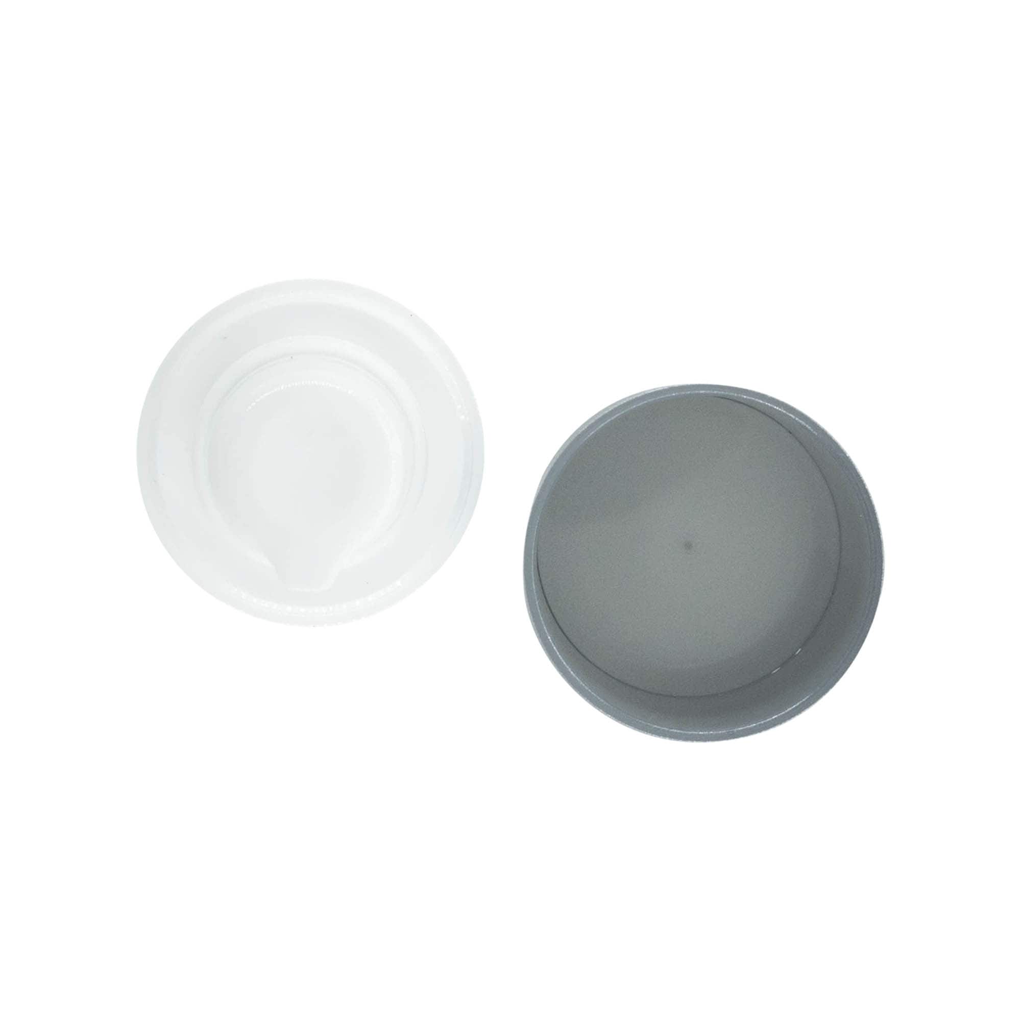 Airless Dispenser Pumpa glava 'Micro', PP-plastika, srebrna