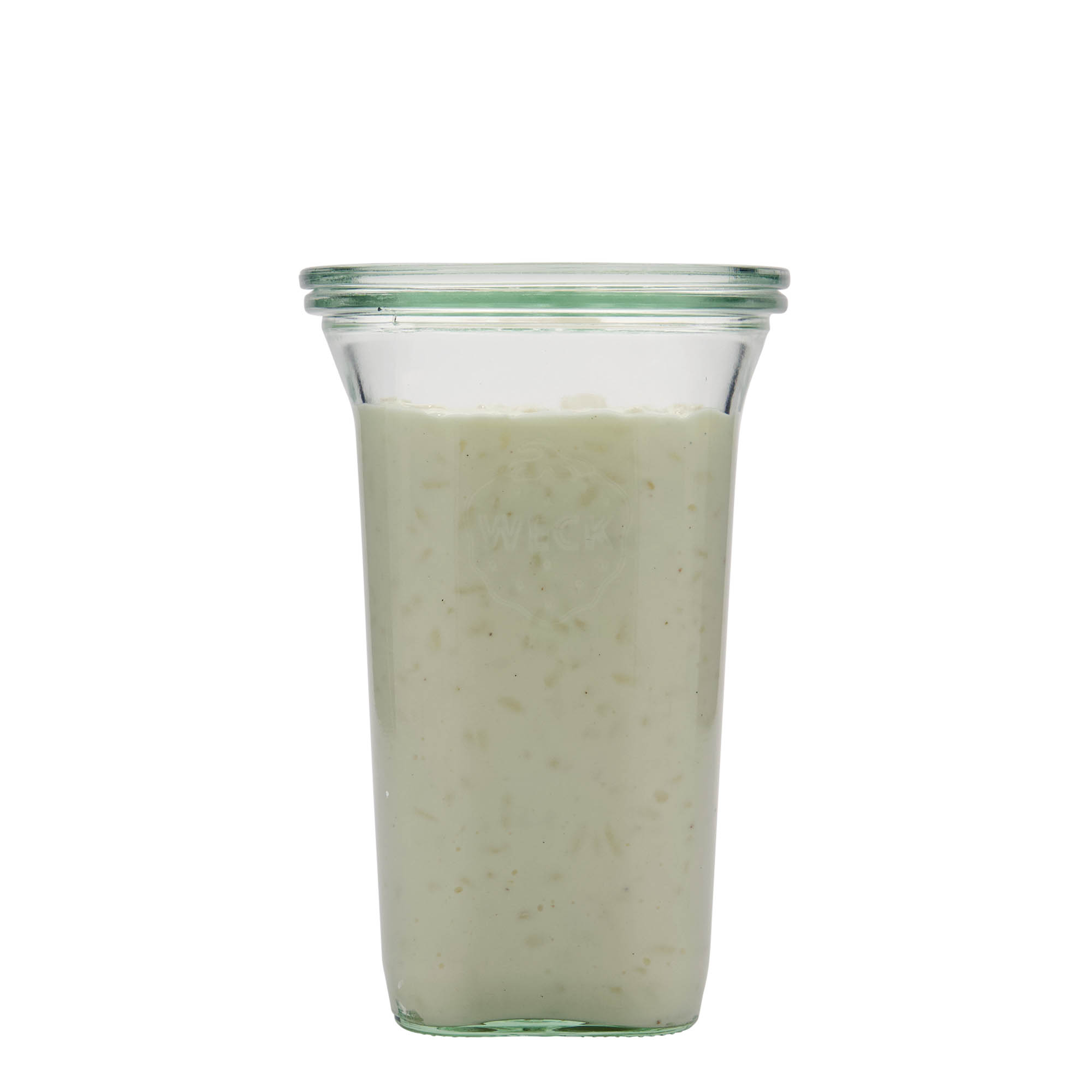 795 ml WECK-Quadro staklenka, kvadratna, otvor: okrugli rub