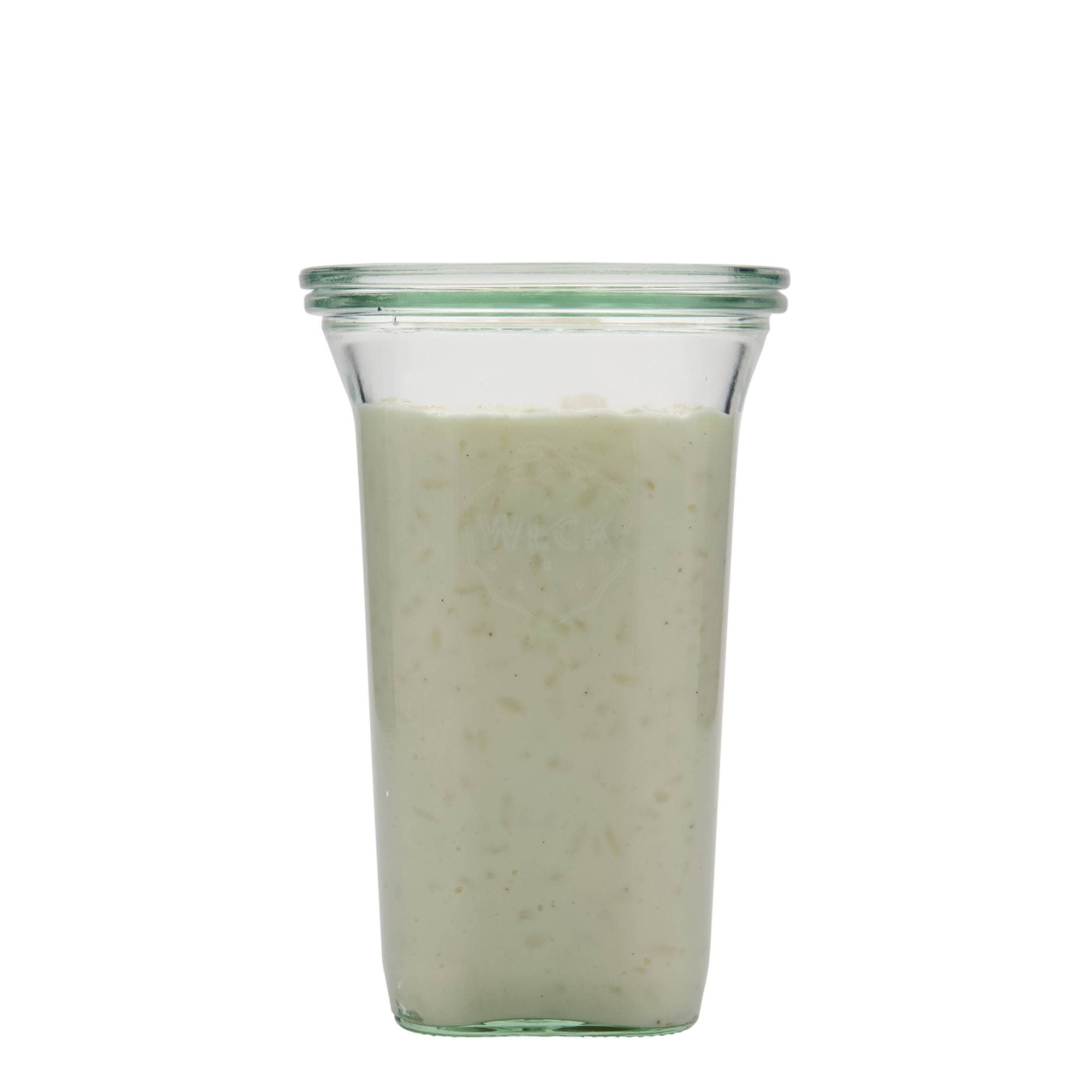 795 ml WECK-Quadro staklenka, kvadratna, otvor: okrugli rub