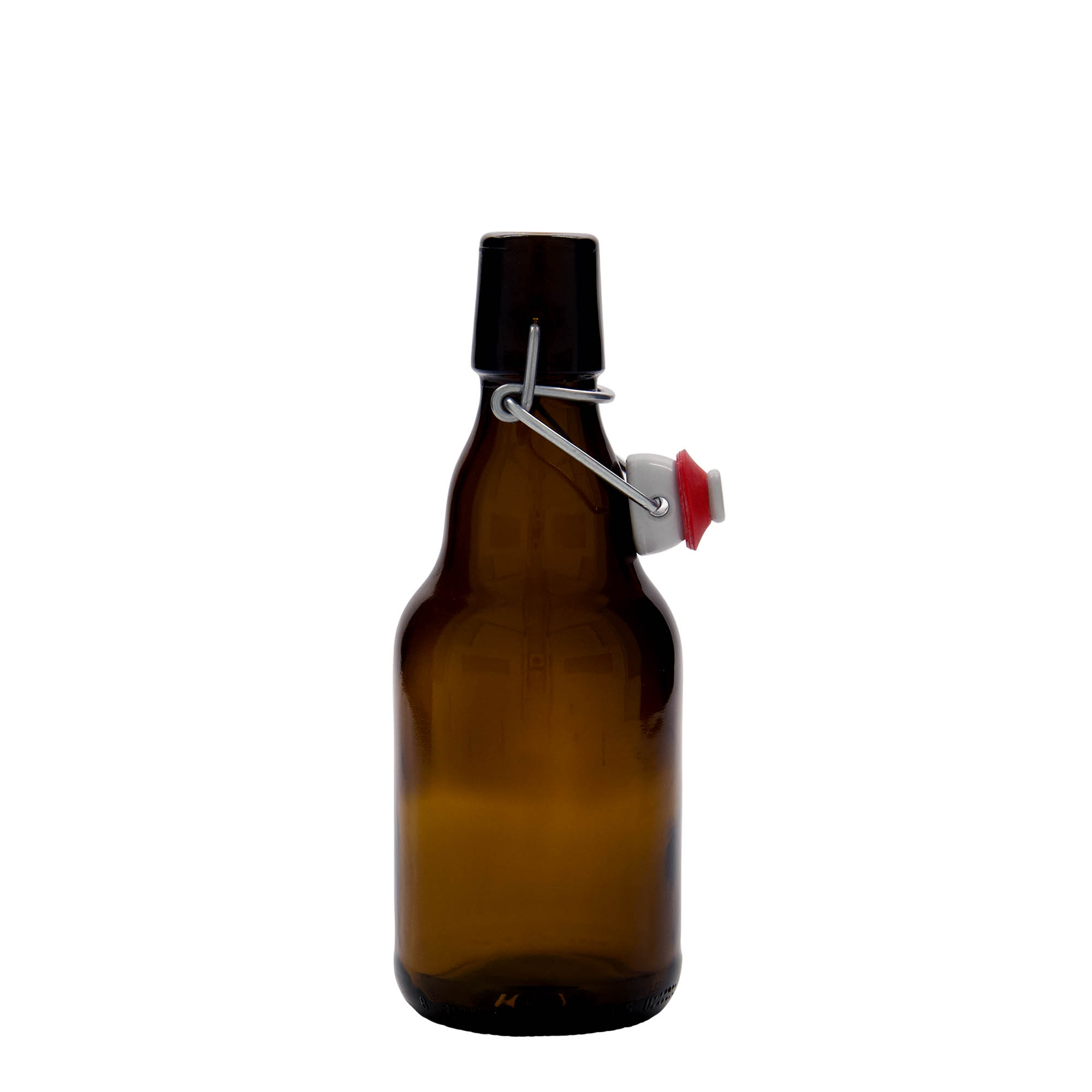 330 ml boca piva „Steinie“, staklo, smeđa, otvor: zatvarač s kopčom