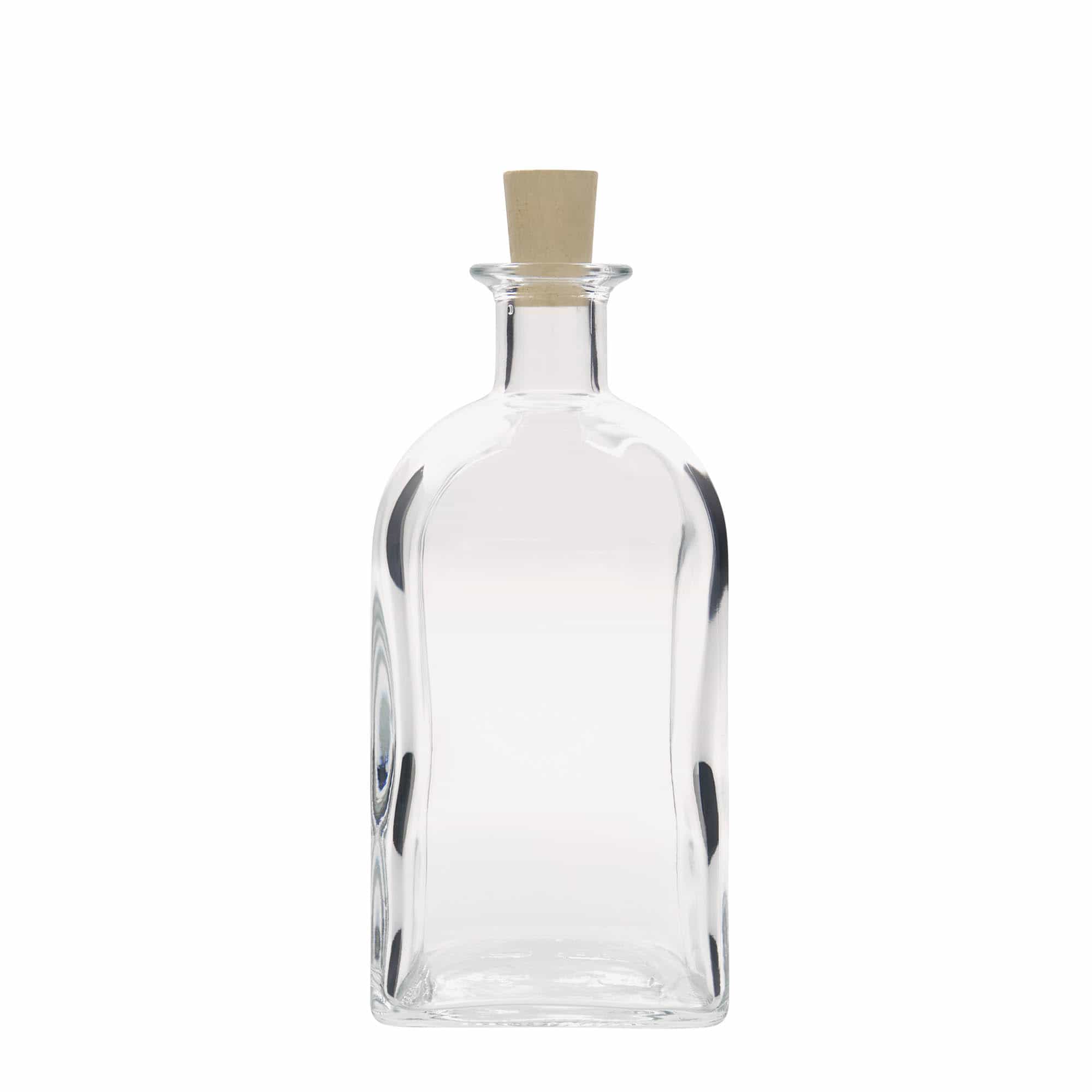 Apotekarska flaša 700 ml Carré, četvrtasto, otvor: Pluto